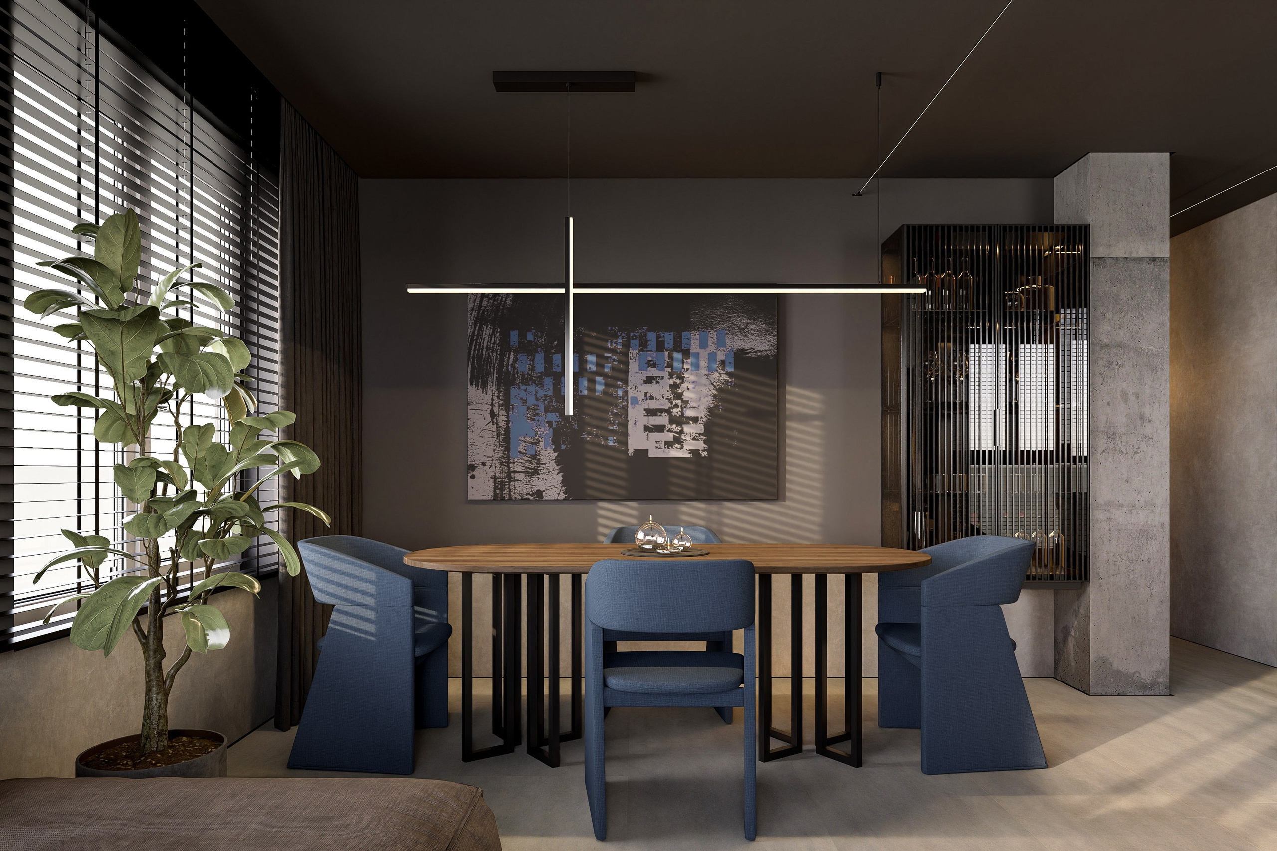 Квартира ЖК Полюса ЮГ 146. Архитектурно-дизайнерское бюро ROOMS