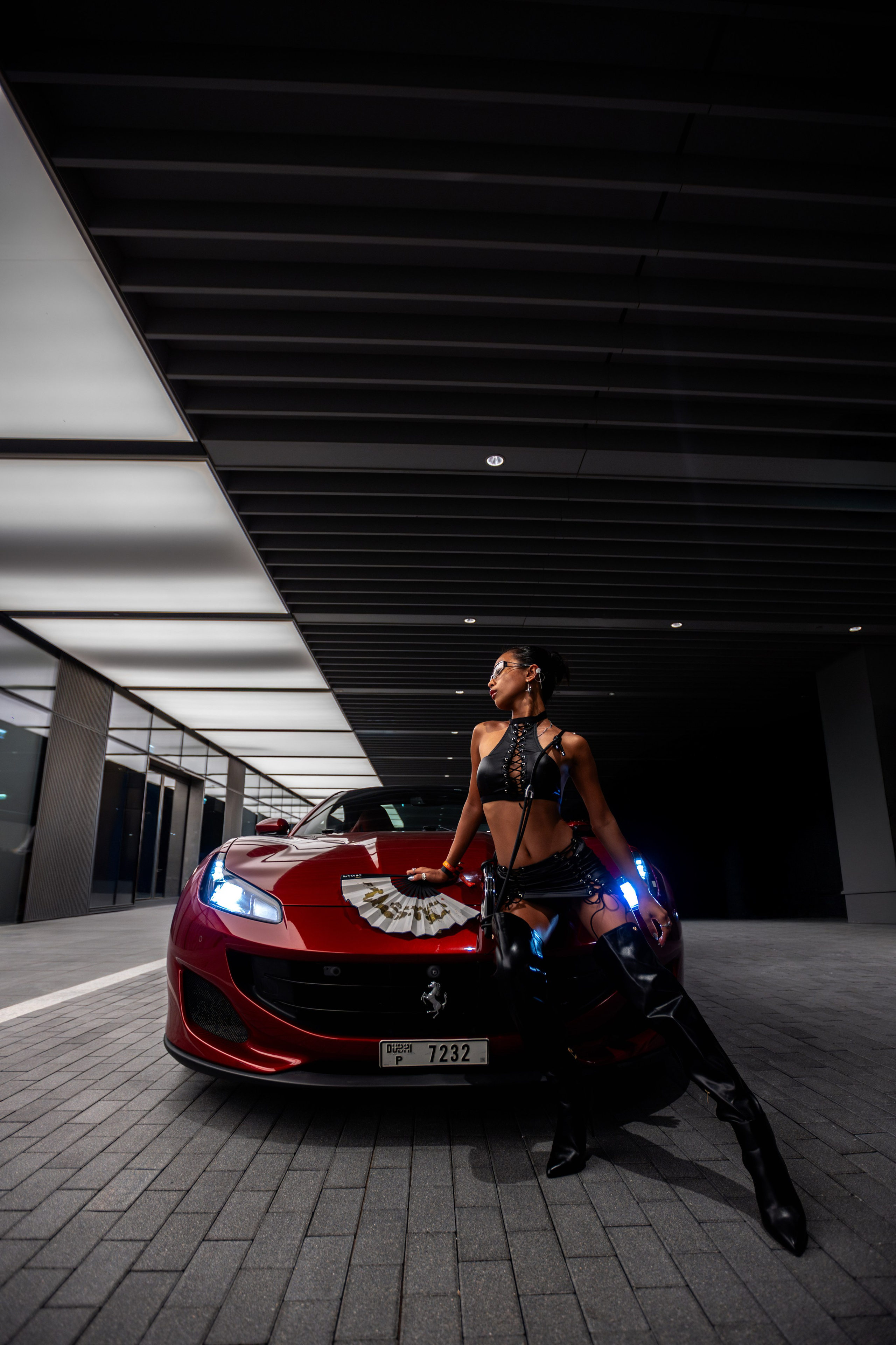 Fashion & Lifestyle Photoshoot in Dubai — Model Photography with Ferrari. Evgen Yatsenko — Photographer in Dubai