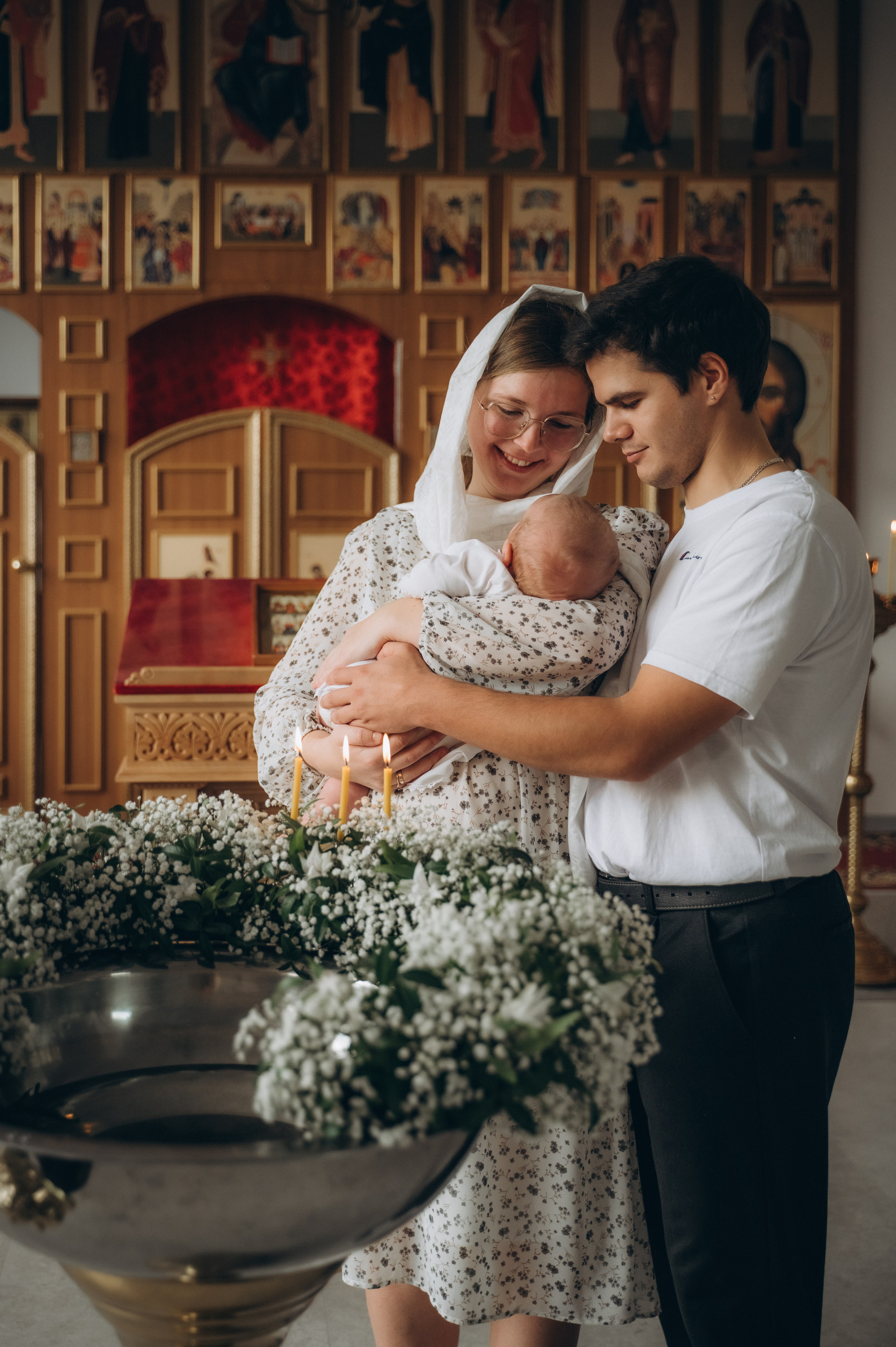 Крещение Ромы (Приход храма святой Равноапостольной княгини Ольги). Семейный фотограф в Минске Дарья Дреко