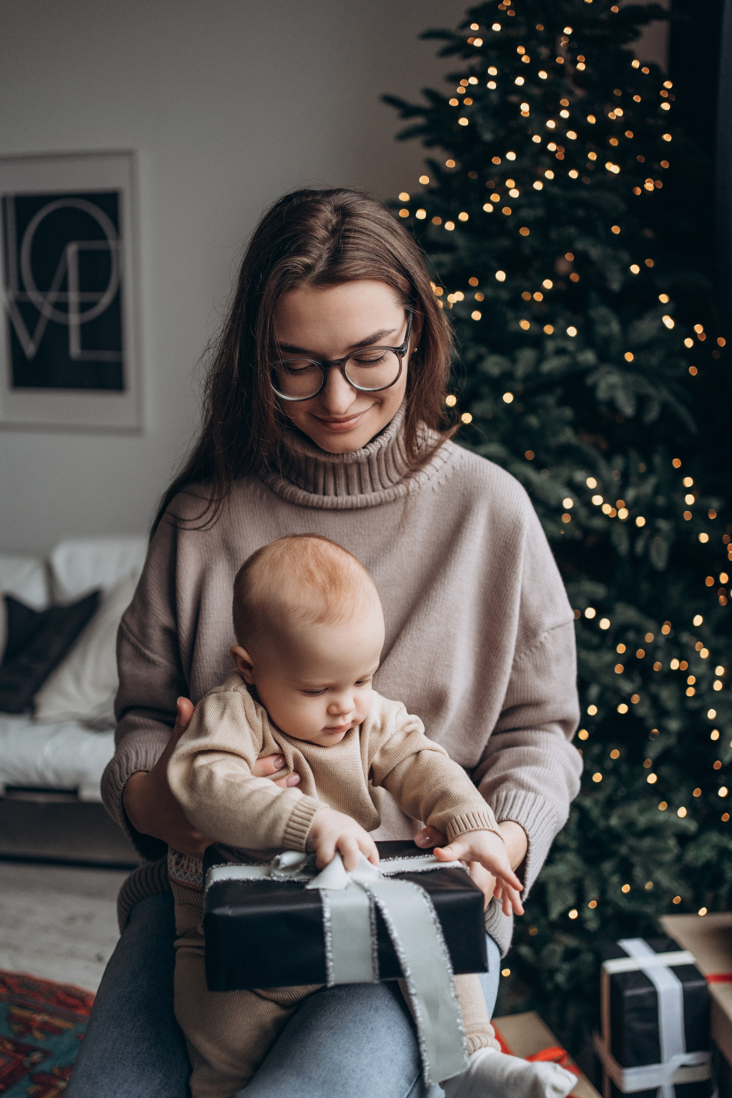 Рождественская история. Фотограф новорожденных и малышей до года в Москве Анастасия Соколова