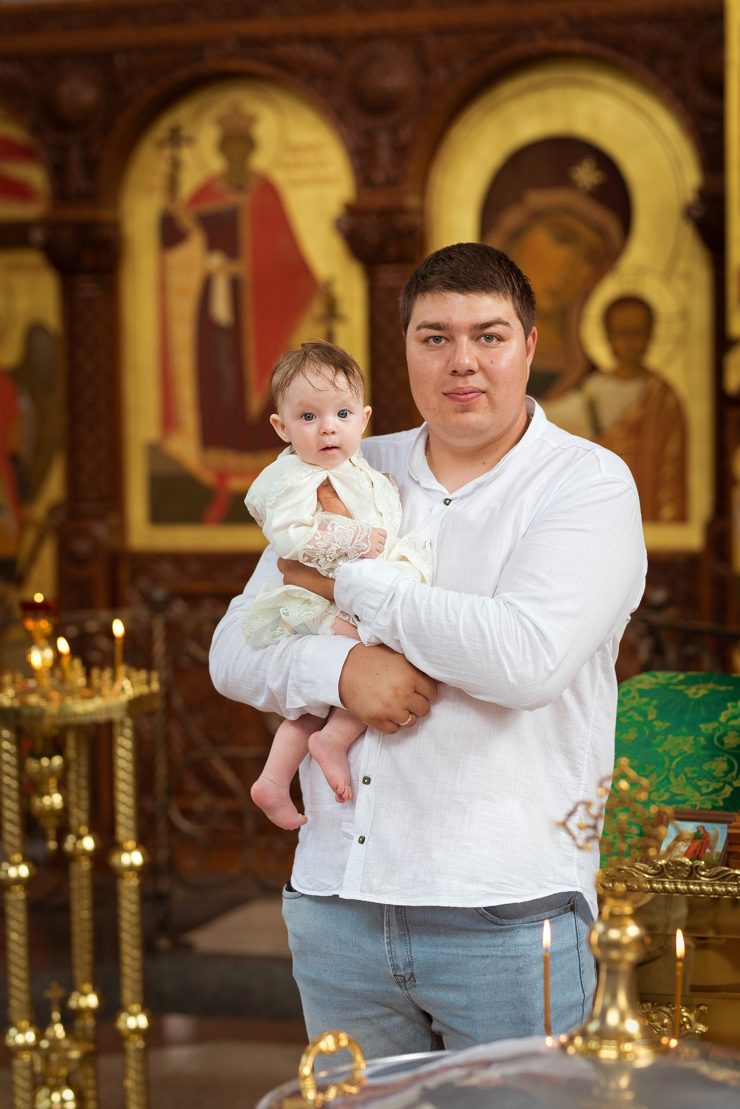 Крещение Варвары. Свадебный и семейный фотограф Яна Стражева. Волгоград, Москва