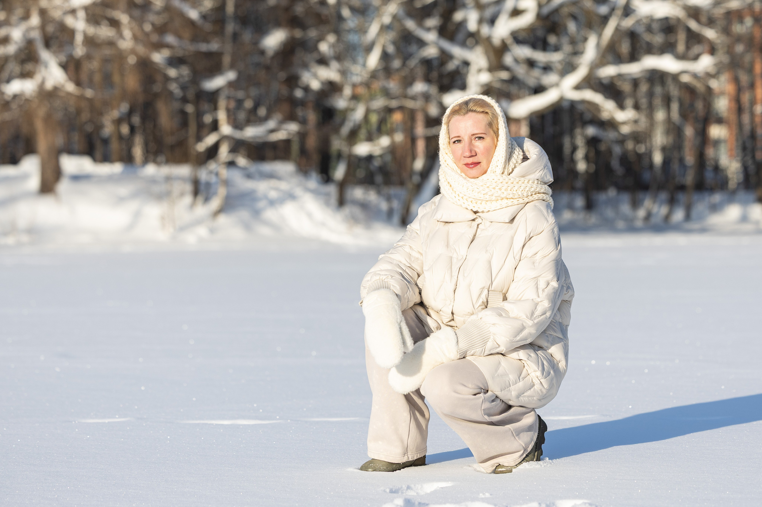 Олеся. Зимний фотосет. Фотограф Владимир Охрименко