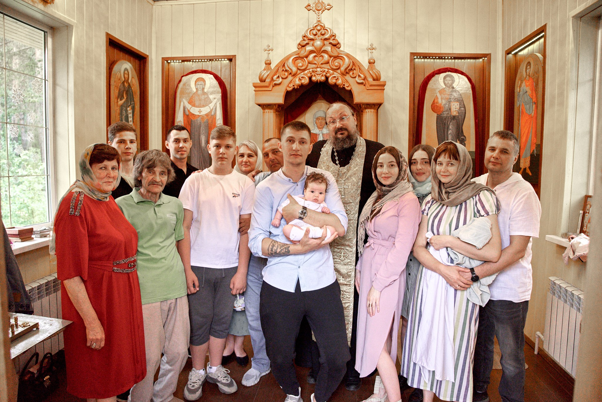 Фотосессия крещение Варвары