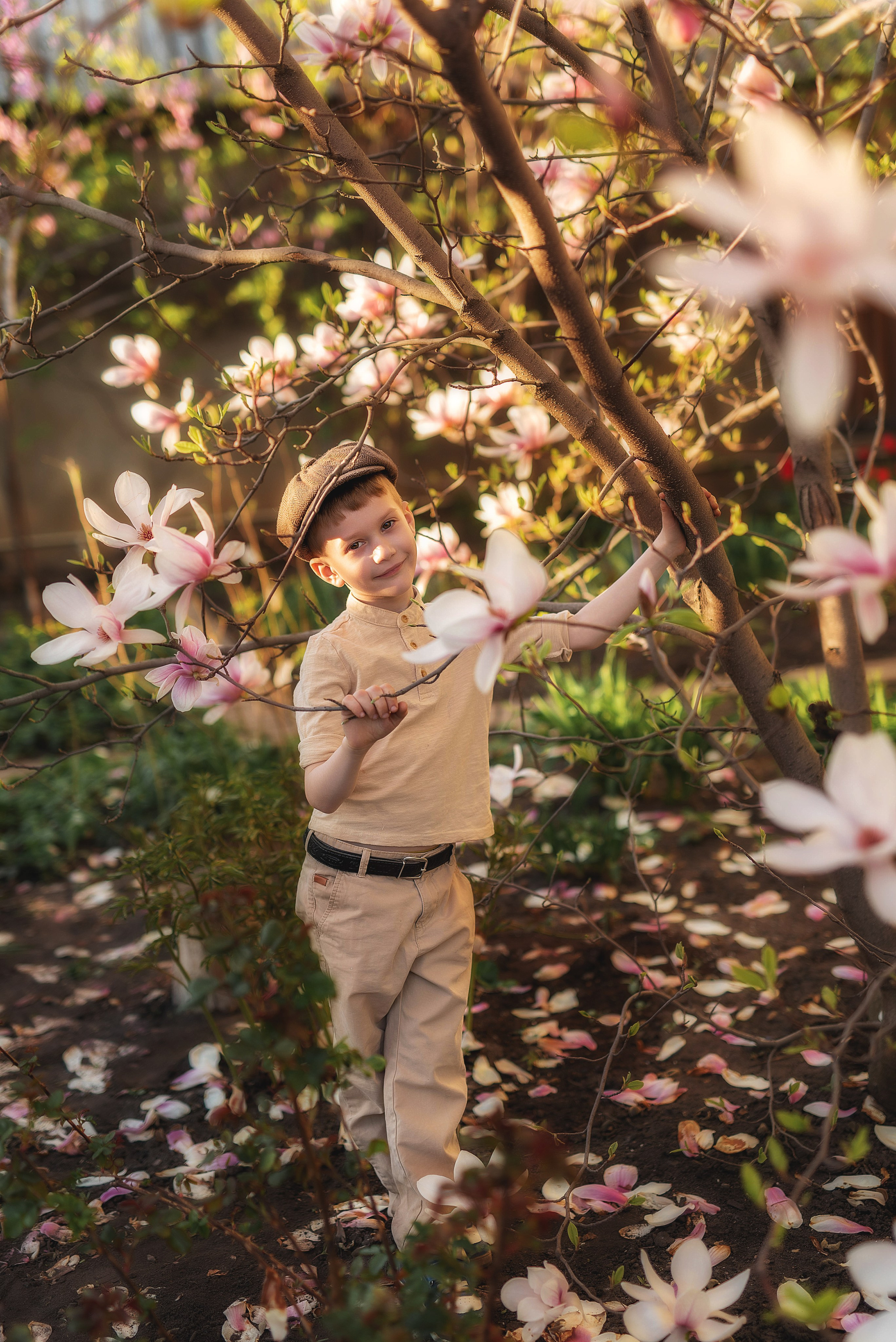 Фотосессия в магнолии. Семейный, детский фотограф в Воронеже Анна Никитина