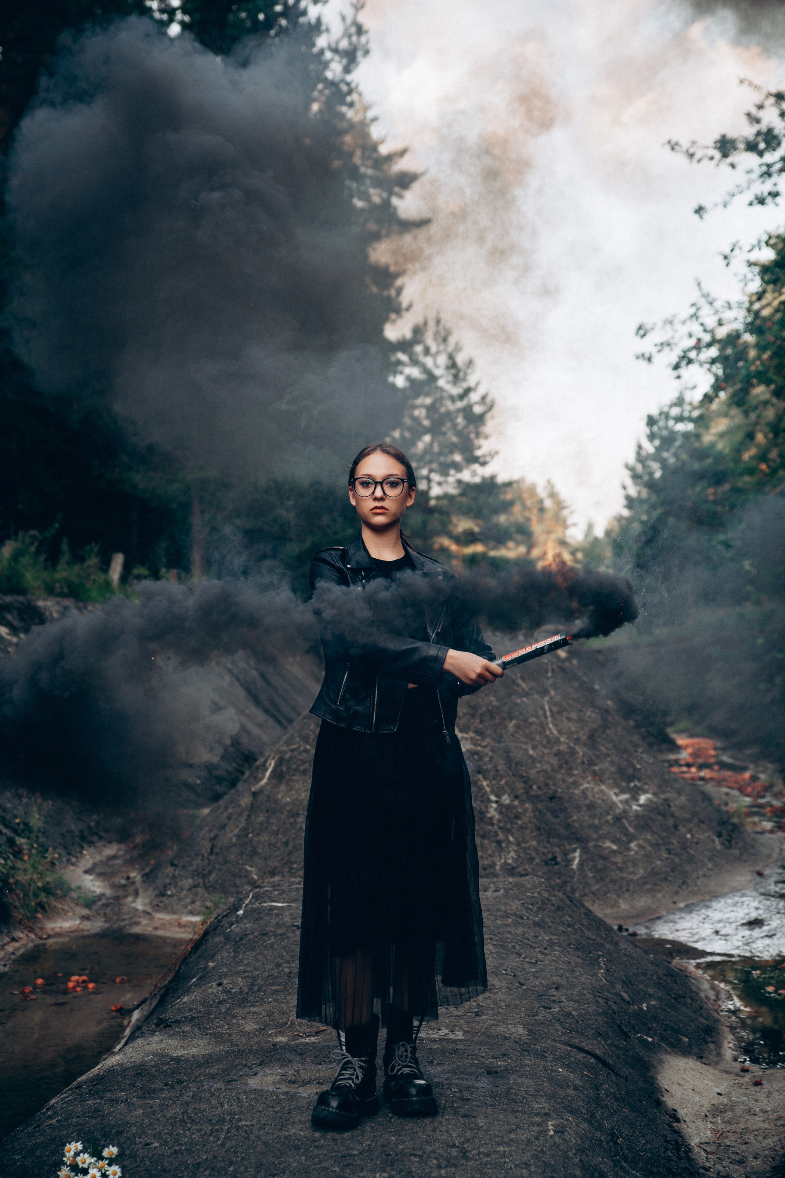 Дым над Слаломным каналом. Репортажный и детский фотограф в Минске