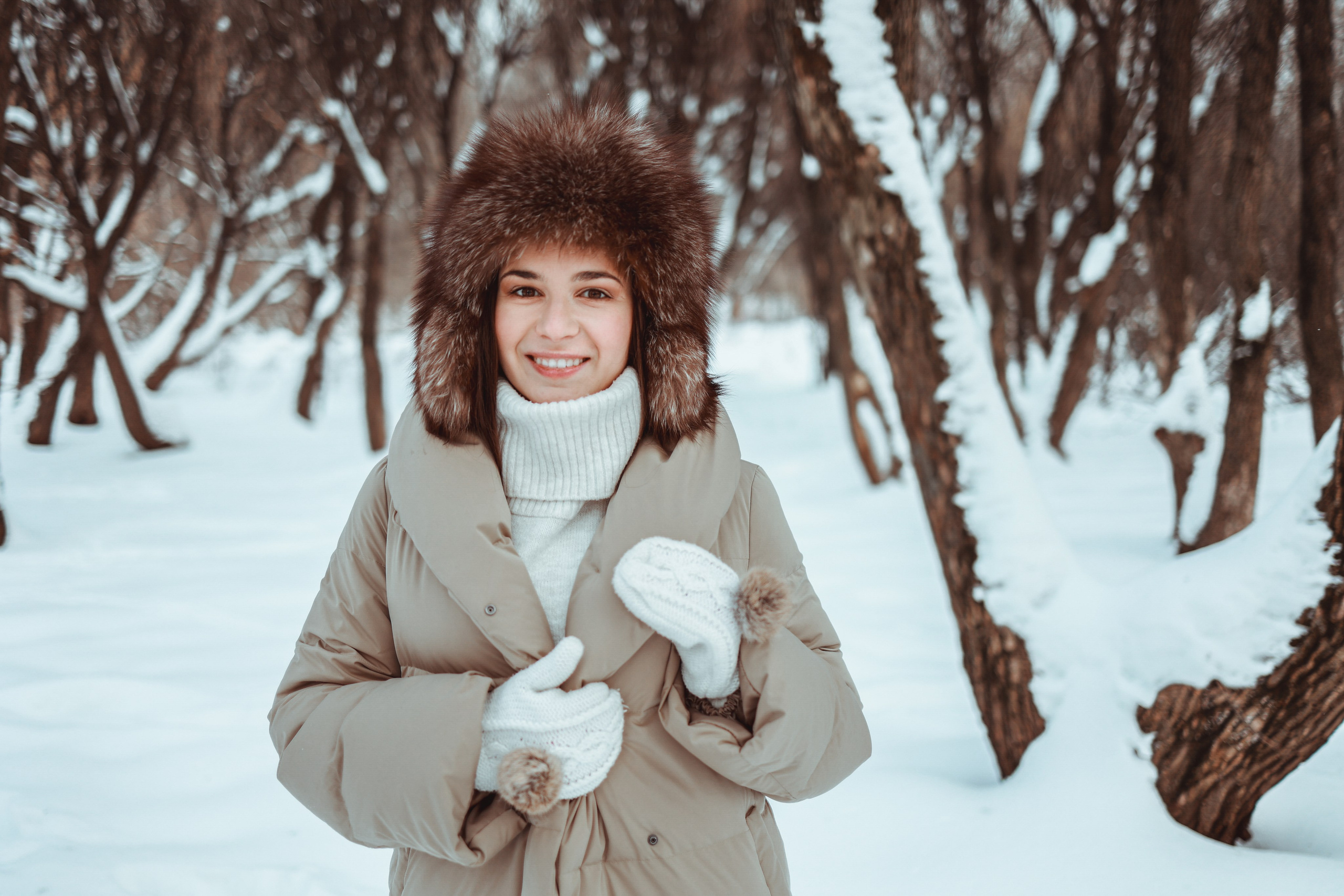 Ирина зима в парке. Оксана Ромашкина- семейный и ньюборн фотограф из Москвы