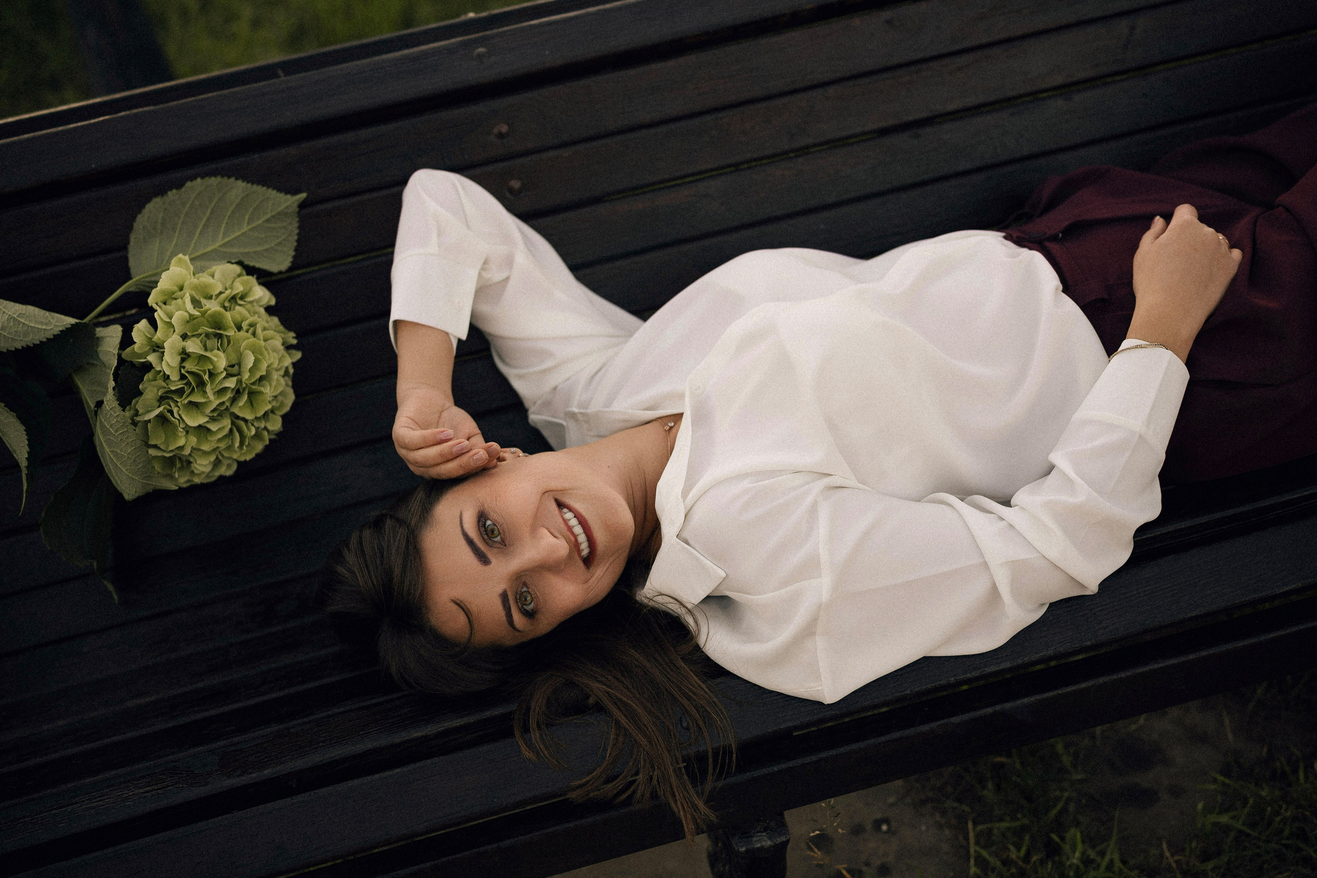 Натали с гортензией. Портретный, семейный и свадебный фотограф в Нарьян-Маре