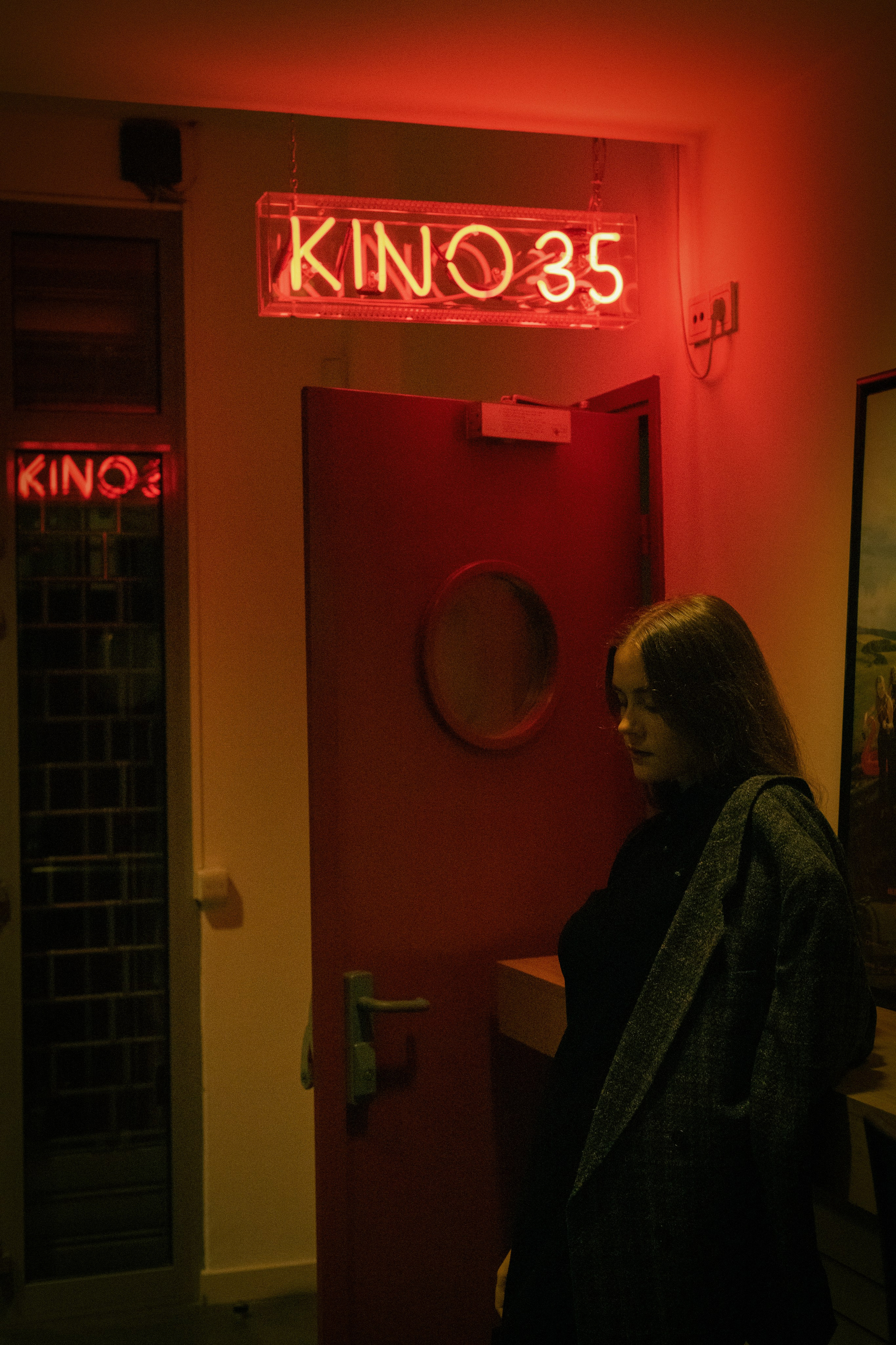 At the cinema. Magic photos