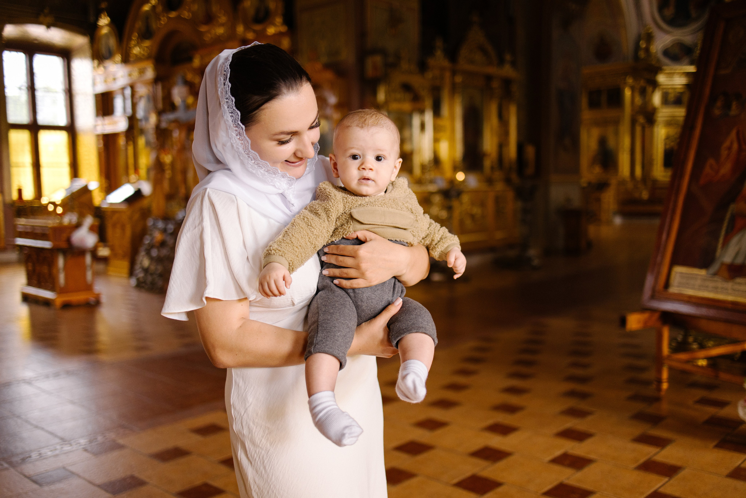 Крещение Ярослава. Семейный и портретный фотограф в Москве Анастасия Бабак