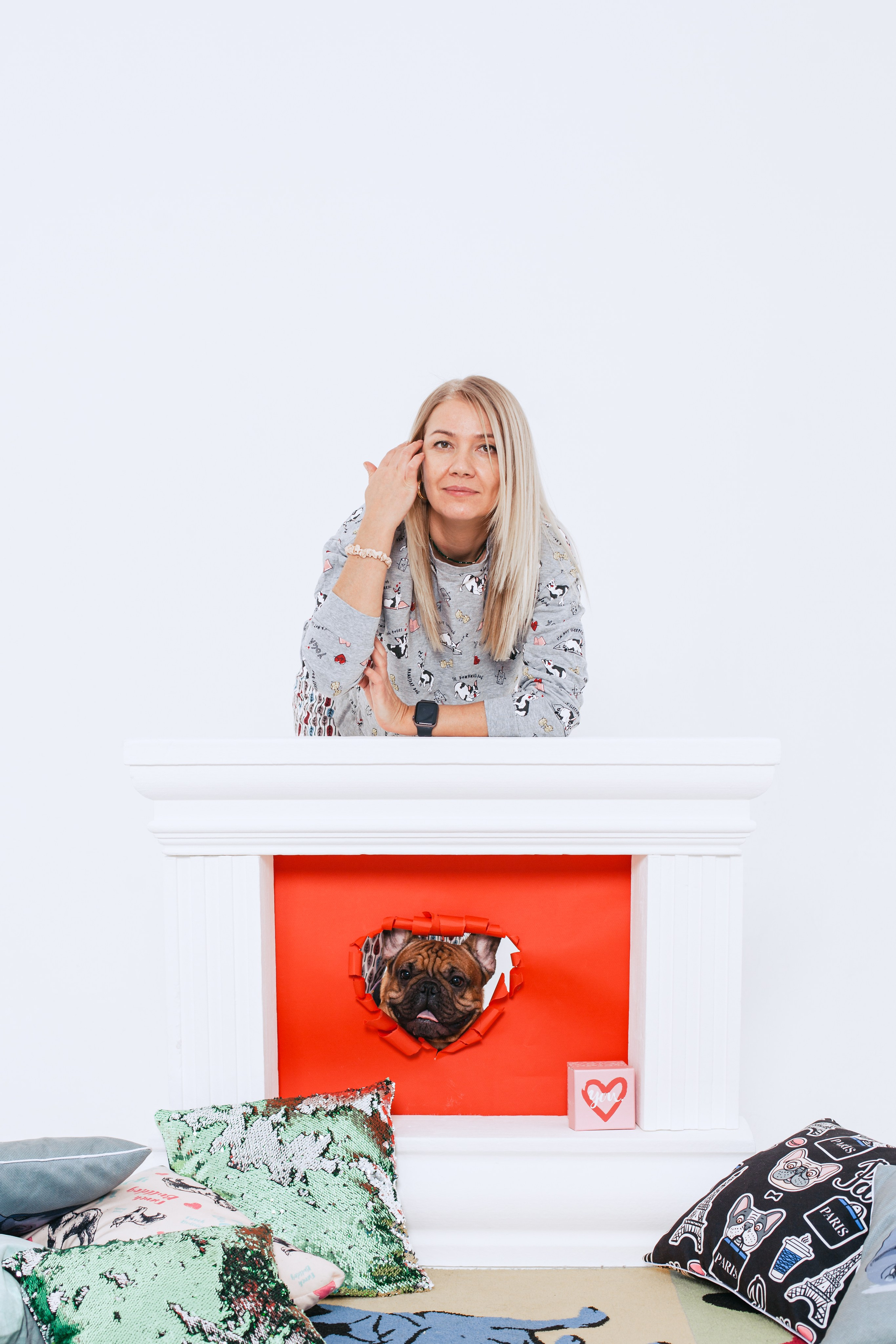 Пижамная вечеринка французских бульдогов и их хозяев. Фотограф-анималист Татьяна Степанова