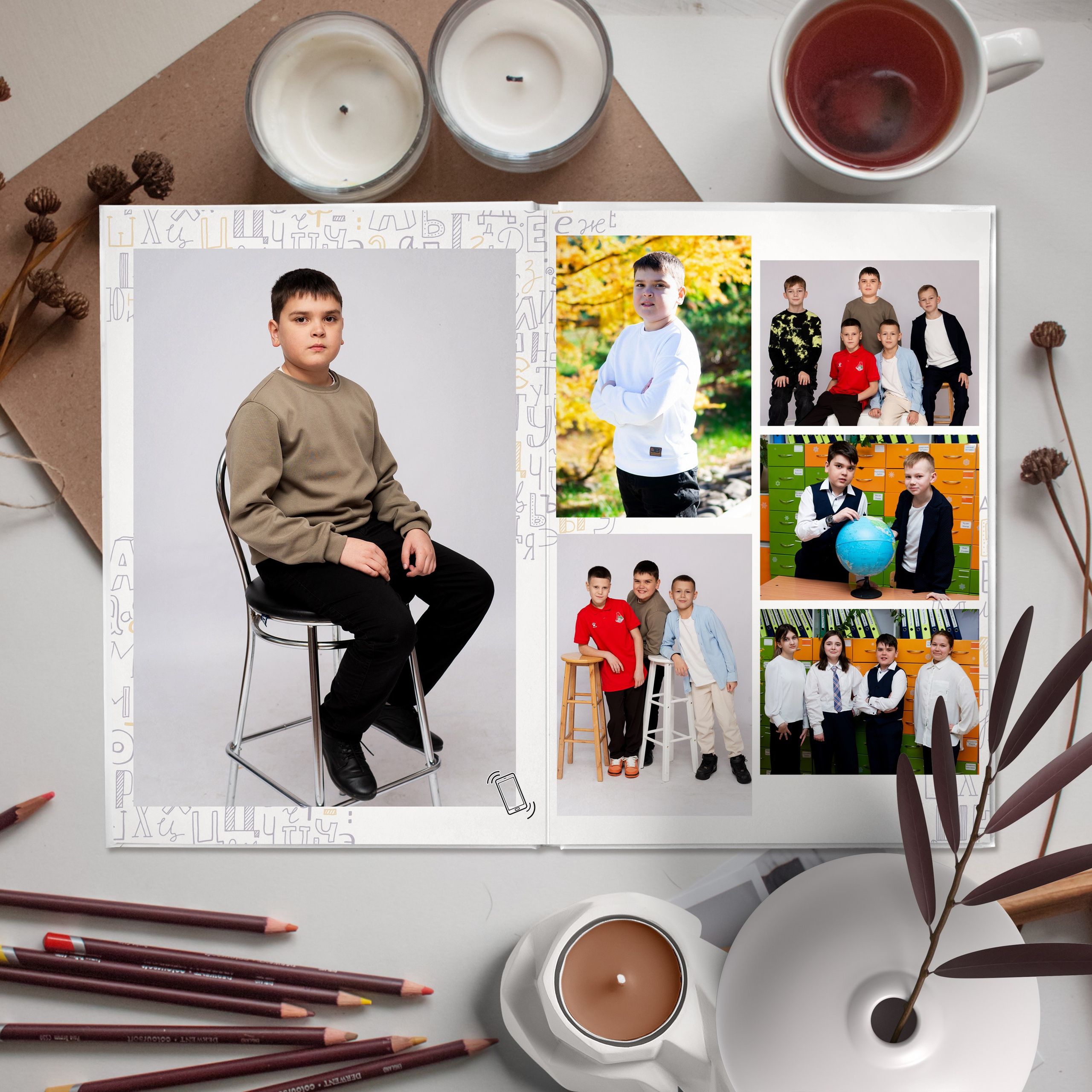 Дизайн «Алфавит» Начальная школа. Выпускные Альбомы и Фотосессии п. Кавалерово