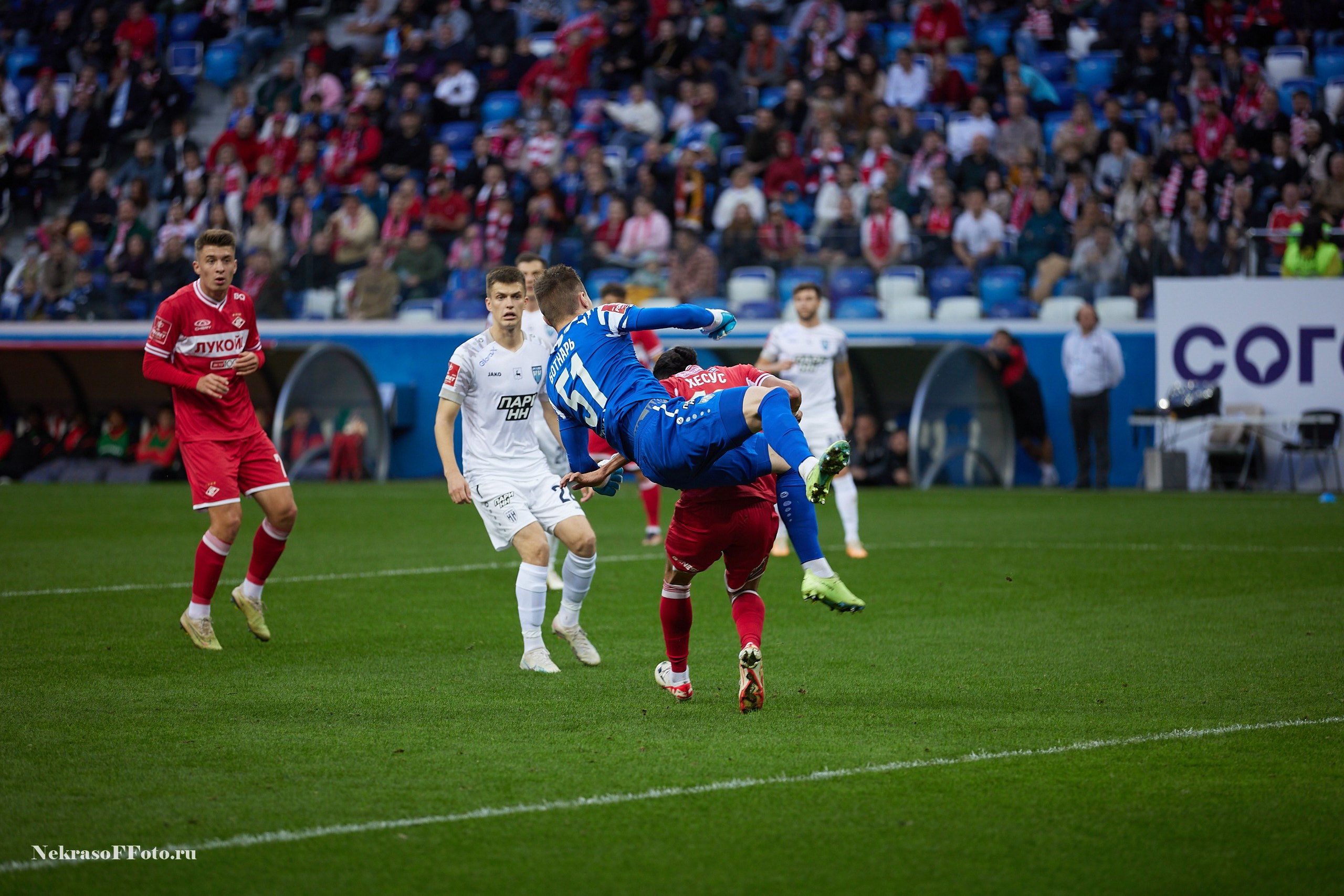 РПЛ ФК Пари НН- ФК Спартак. Спортивный фотограф Некрасов Денис