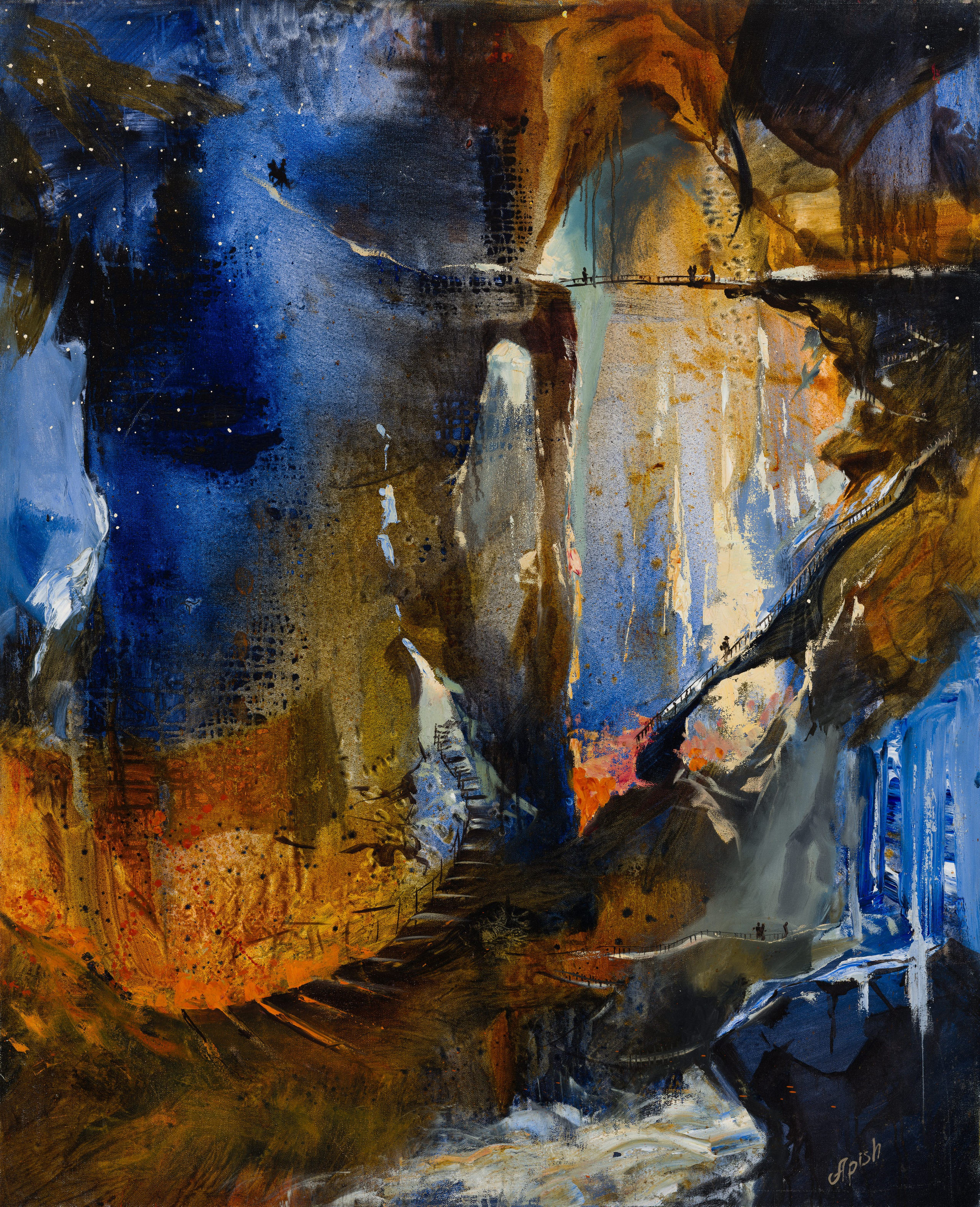 «В поисках утраченного ковчега» - художник Алексей Апиш (холст, масло, 120x100 см, 2020-2021)