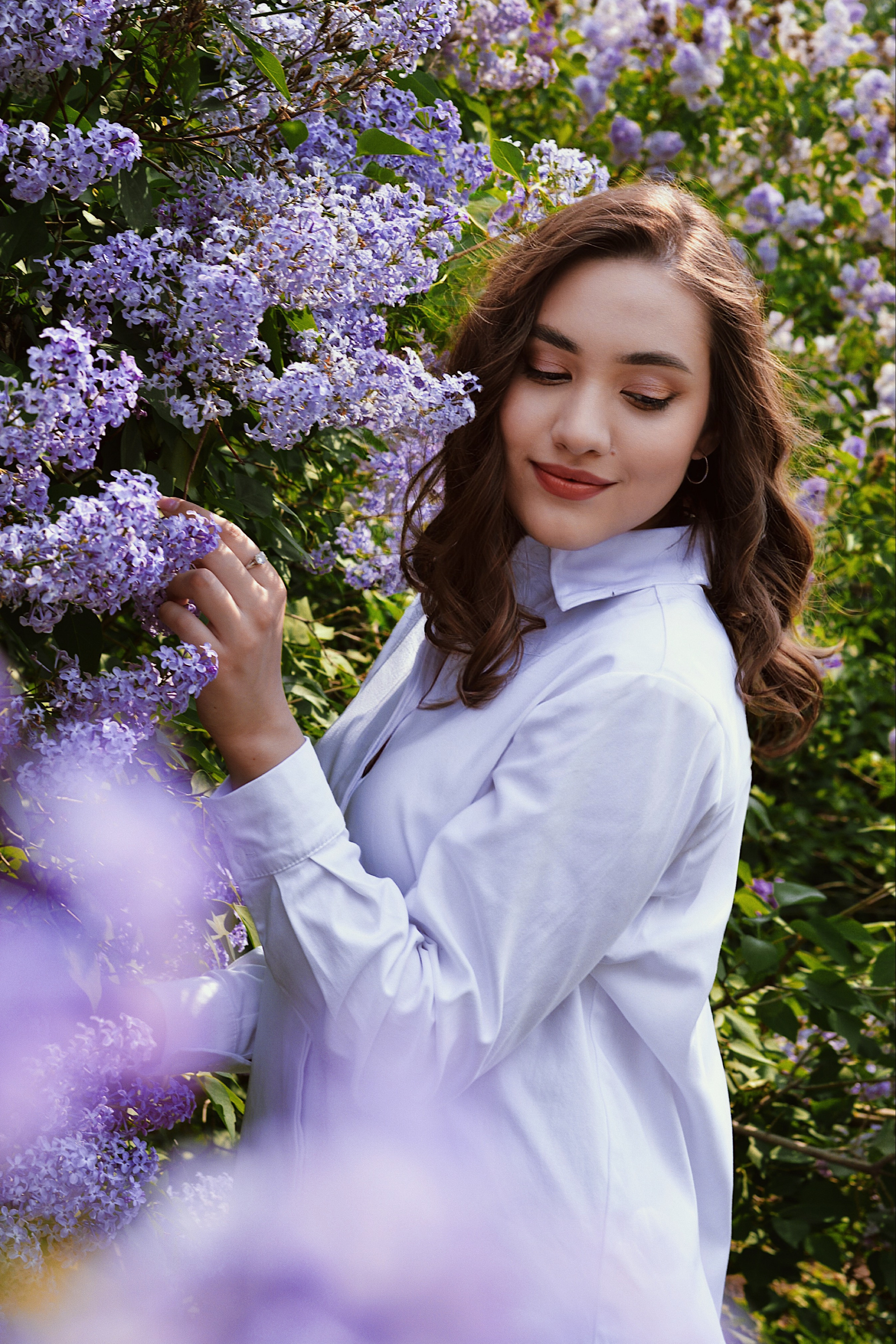 Ирина с сиренью. Фотограф Оренбург I Кристина Подольская