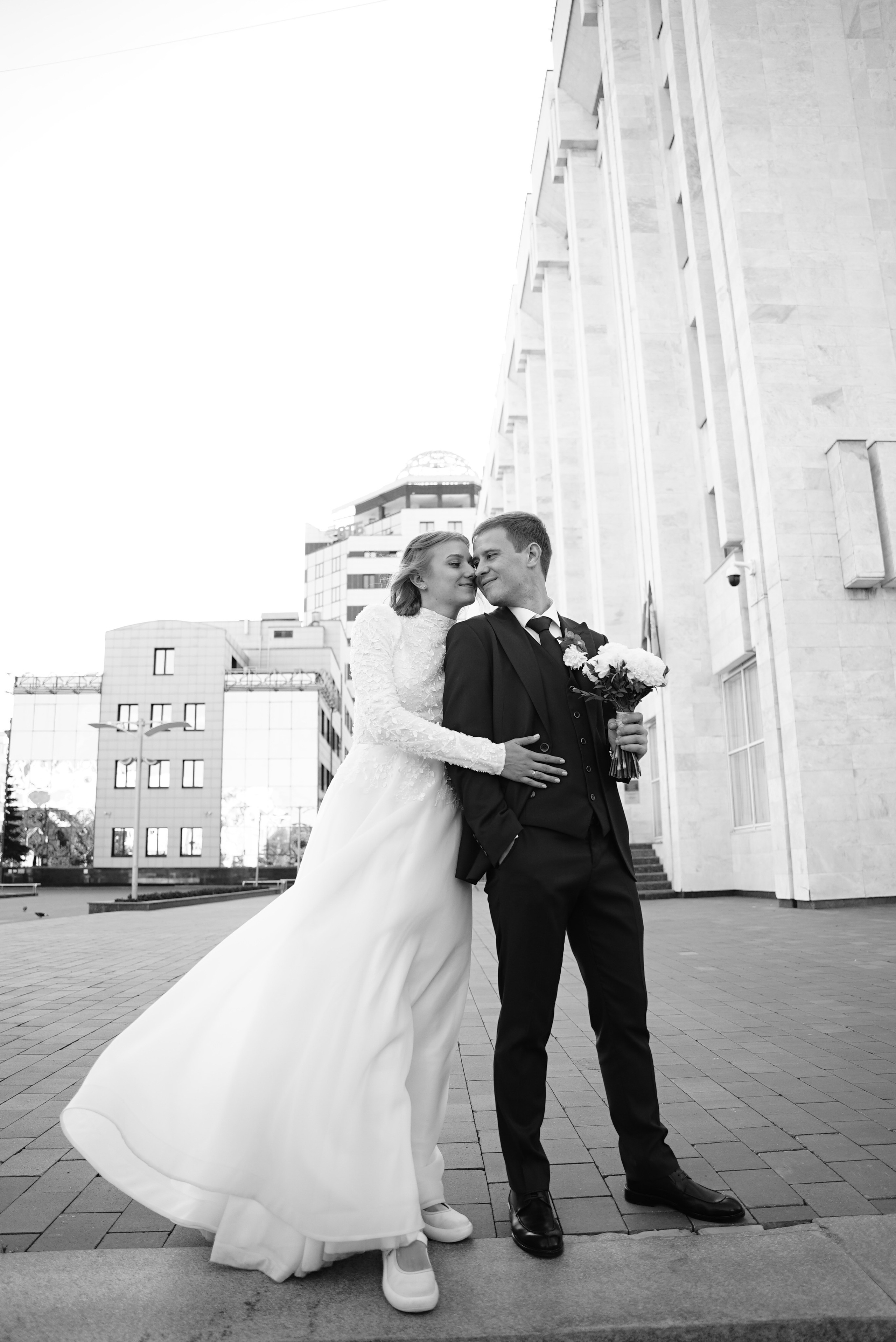 Андрей и Алина чб. Свадебный фотограф в Самаре Анна Ковалева