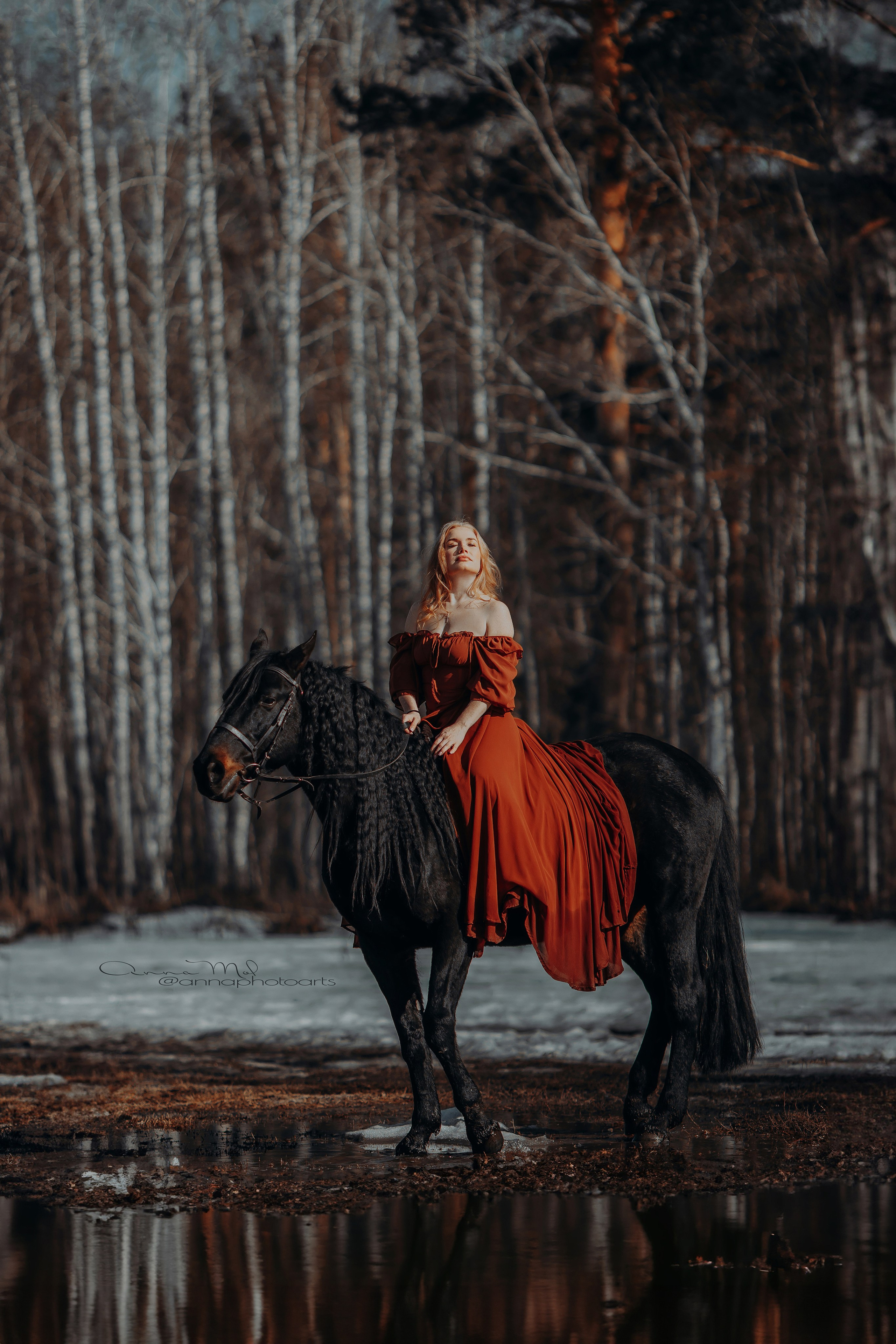 Женственность. Анна Молчанова конный фотограф в Тюмени | фотосессии с лошадьми Тюмень