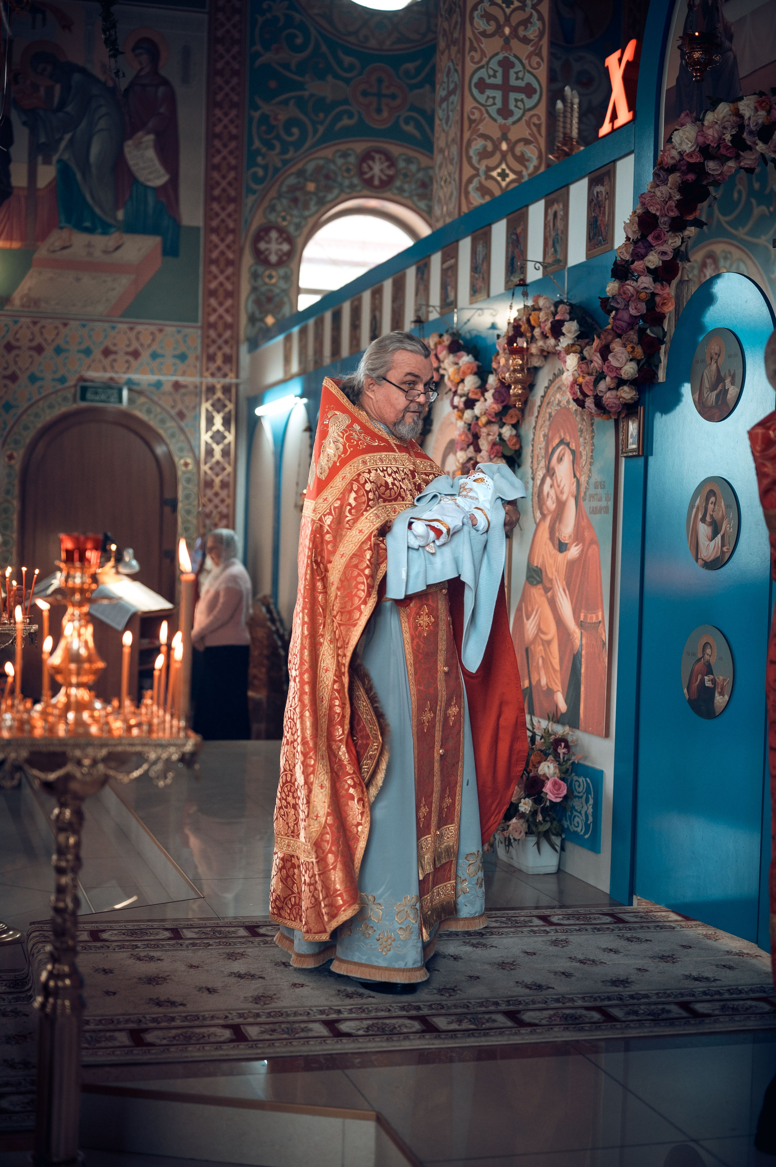 Таинство Крещения Трофима храм иконы Божией Матери «Неупиваемая Чаша». Фотограф на Таинство Венчания и Крещения в Краснодаре Абрамова Людмила