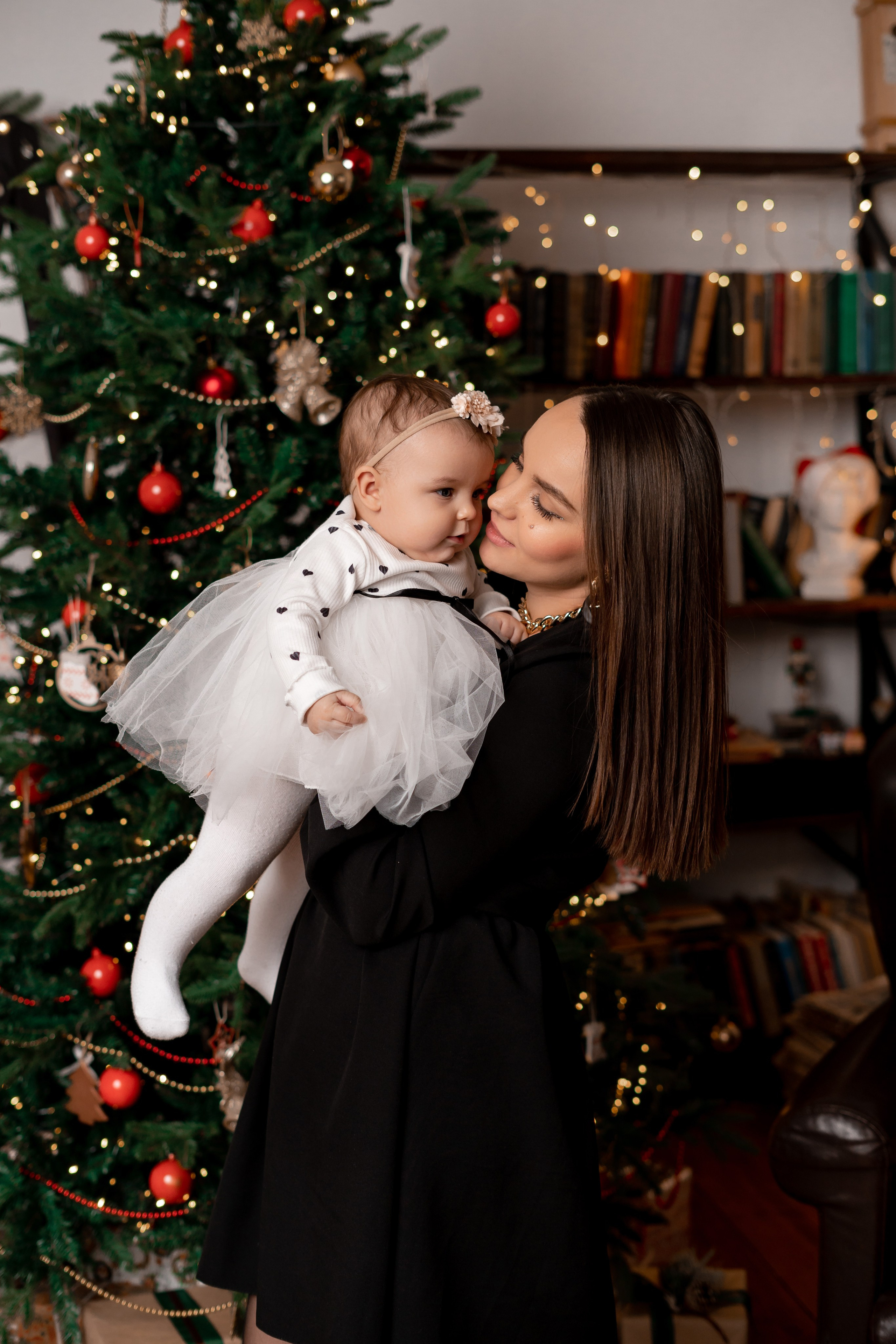 Новогодняя фотостудия. Семейный фотограф СПб Анастасия Василь. Фотосессия на годик