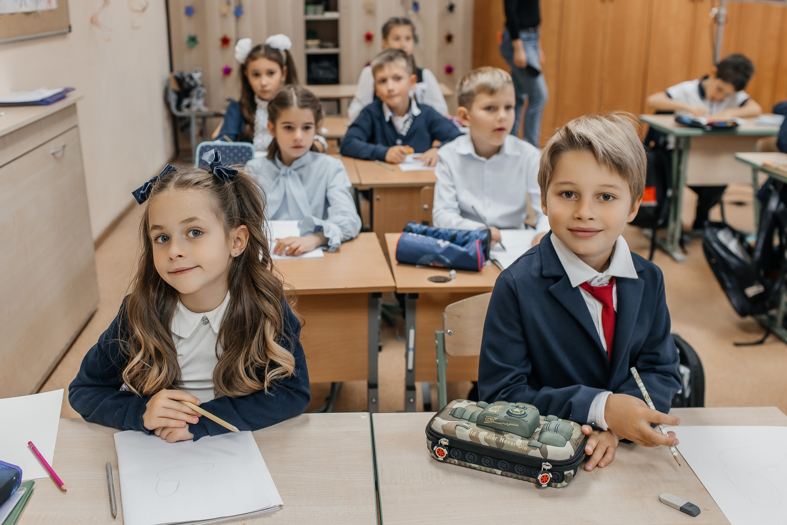 Первоклашки ГБОУ ЦОиС «Москва-98». Семейный фотограф в Москве Наталья Чуб, заказать Фотокнигу