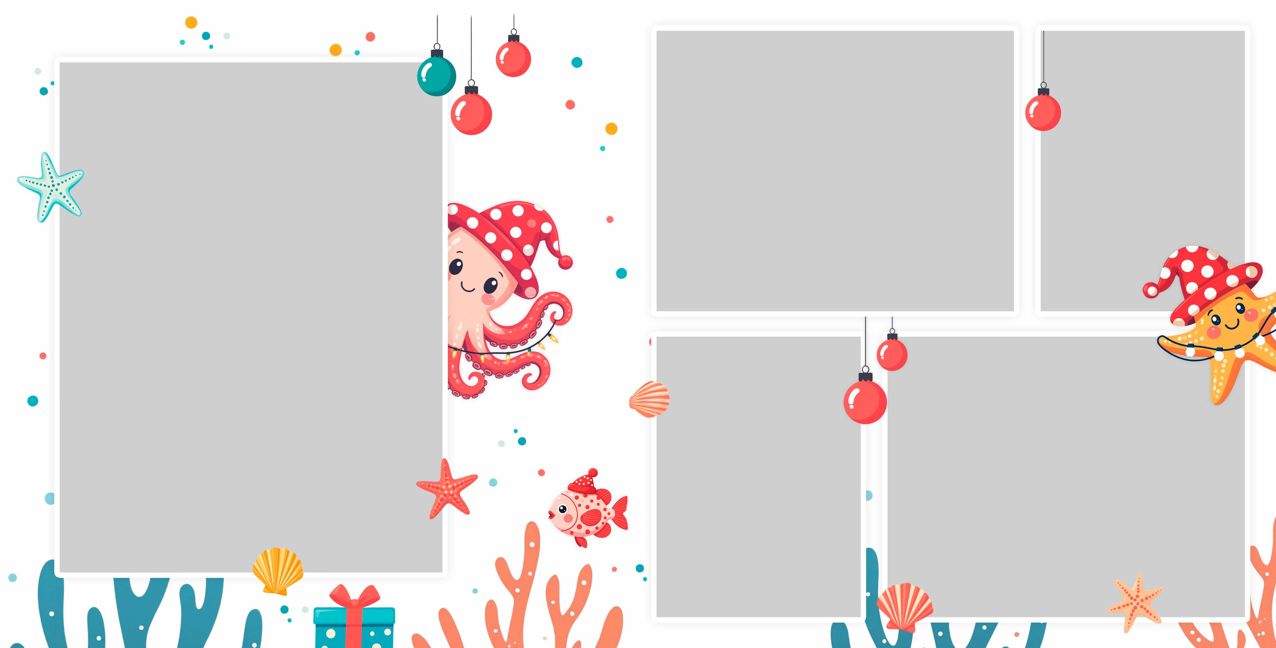 Дизайн «Морской праздник», Выпускной альбом для детского сада, группа «Осьминожки»