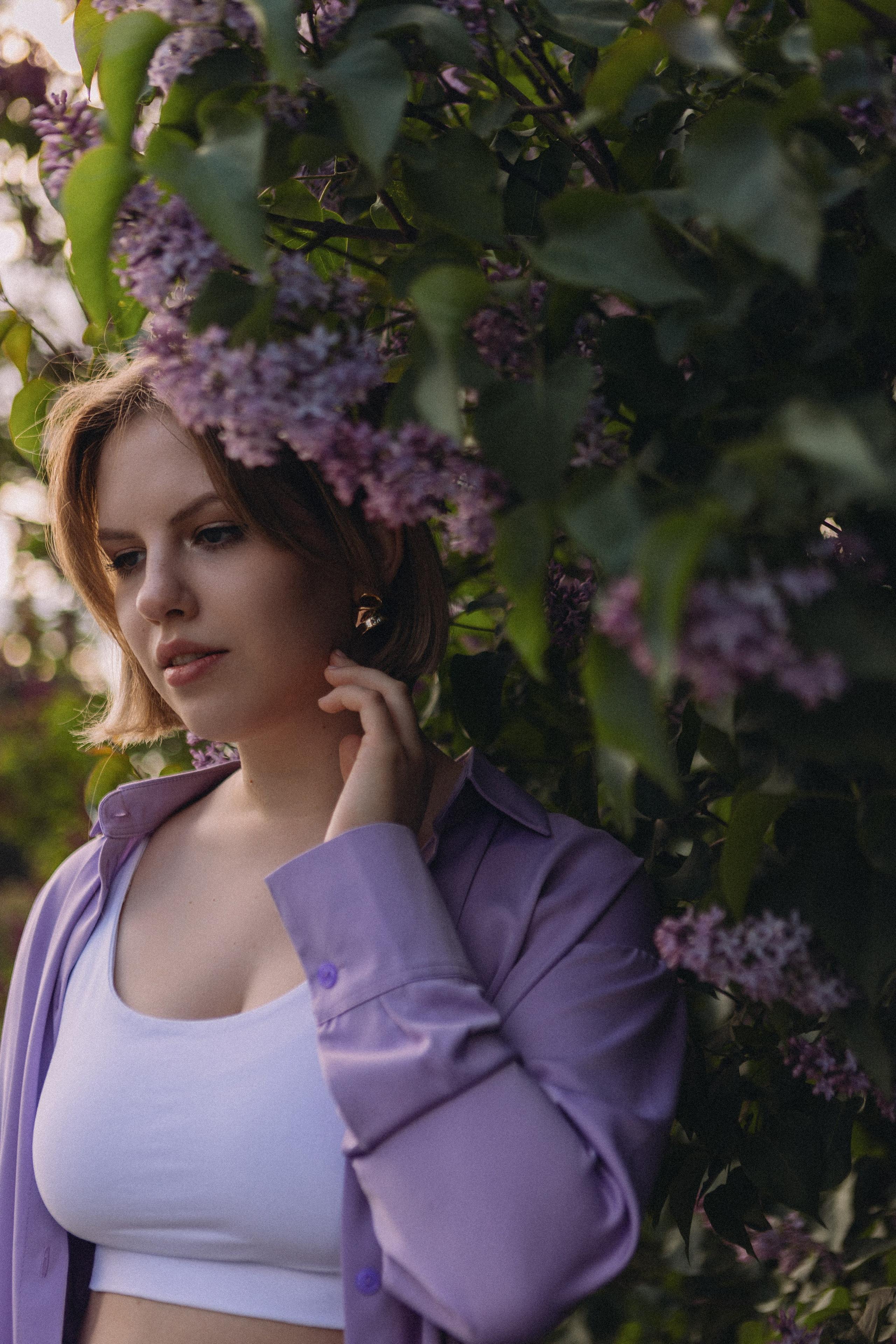 Фотосессия для пары в сиреневом саду. Фотограф Калагина Светлана