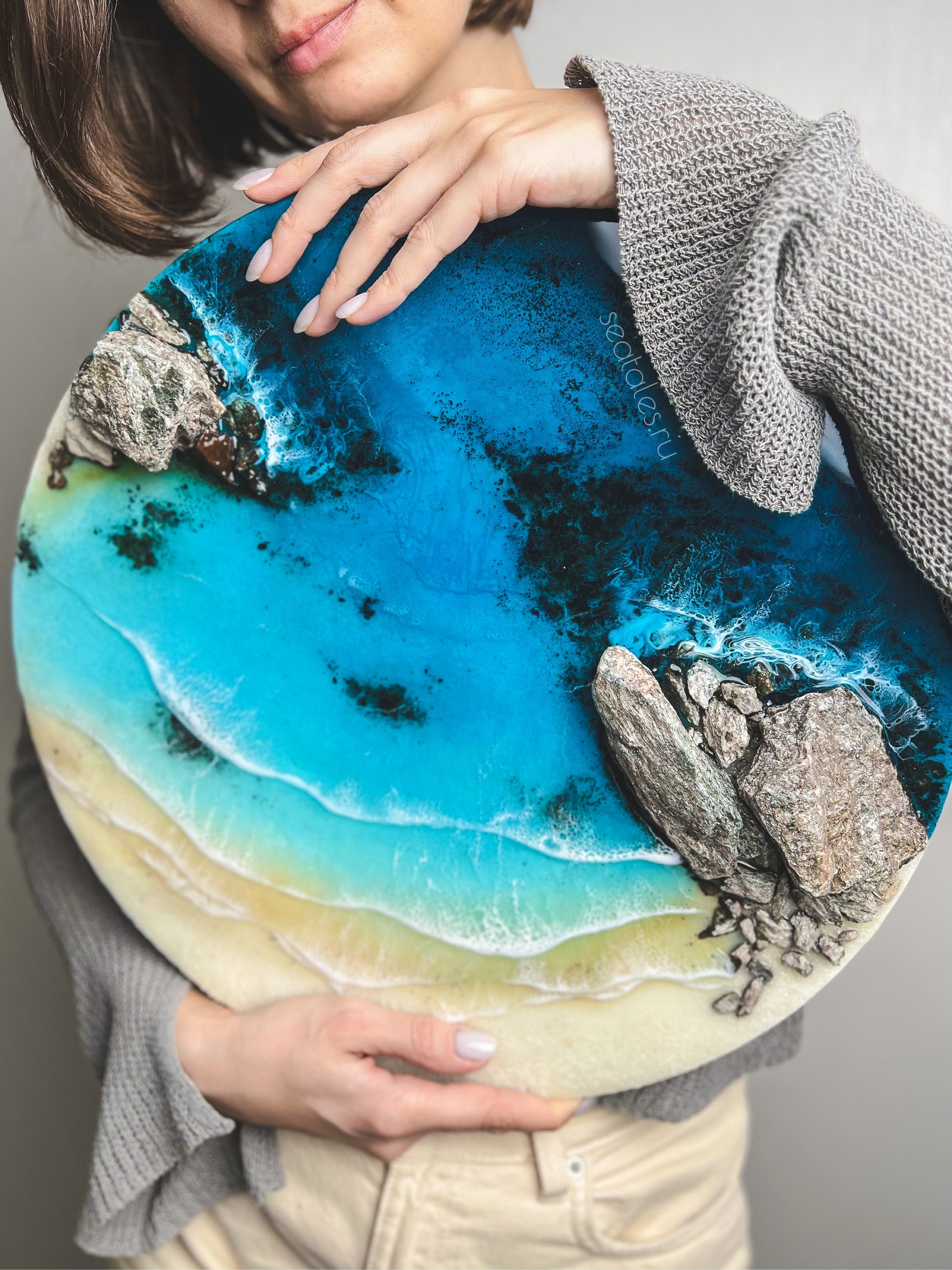 Эпоксидная смола. Seatales — эпоксидная смола и спиртовые чернила