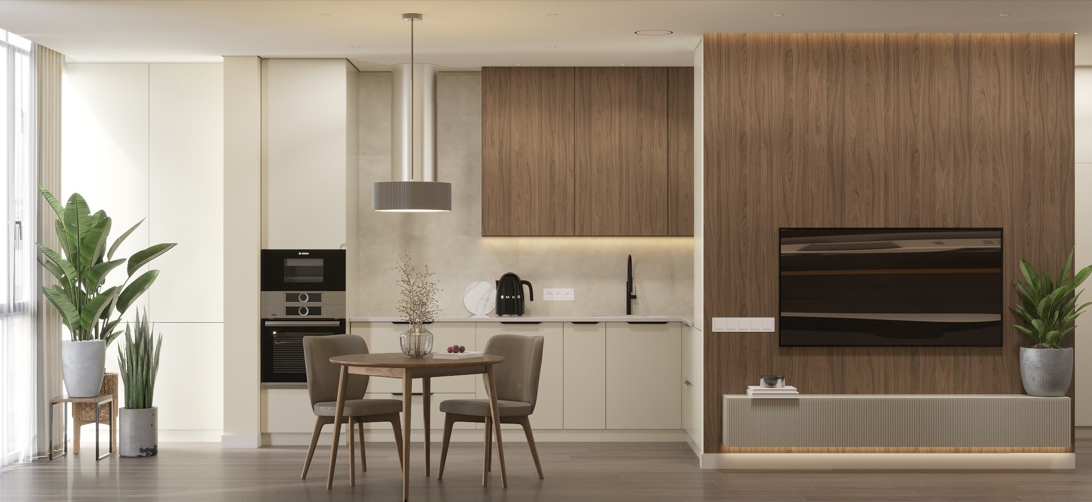 3д визуализация кв. 55 м² г. Курск. Ксения. 3D‑визуализатор