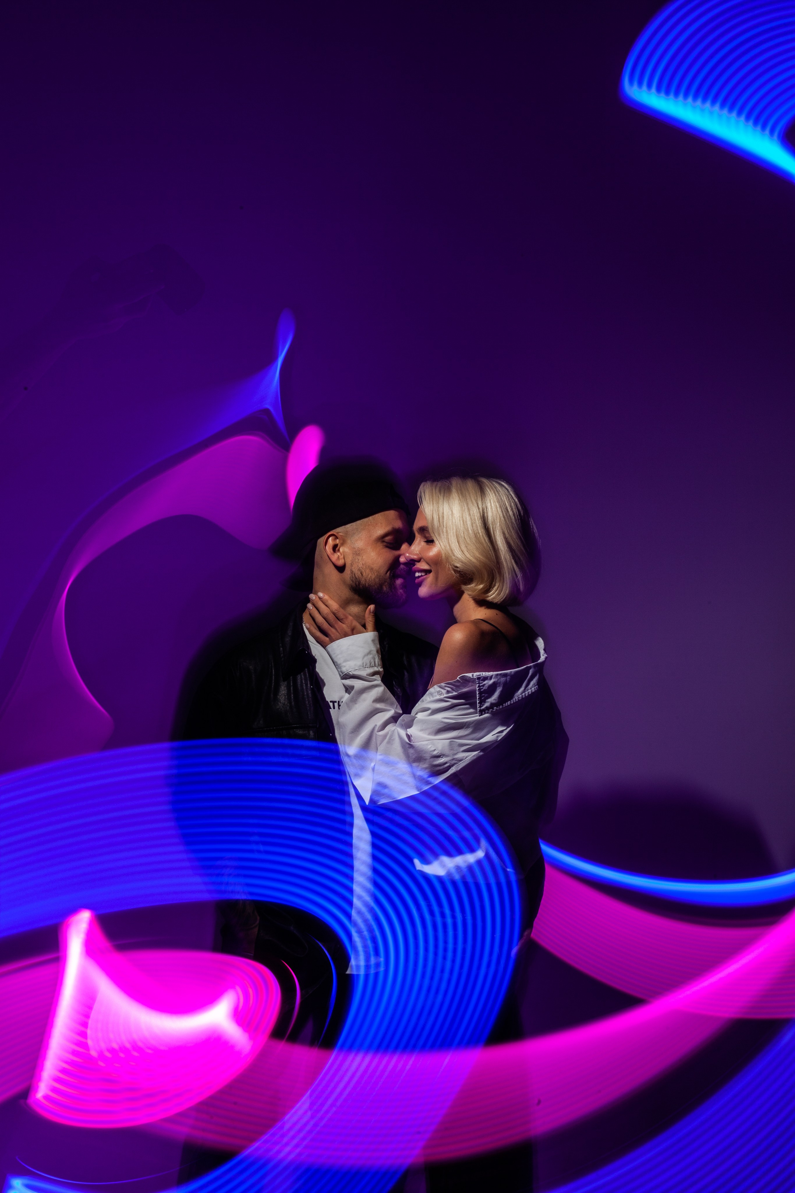 Парная съемка в ночном городе. Мультижанровый фотограф в Москве Наталия Степанова