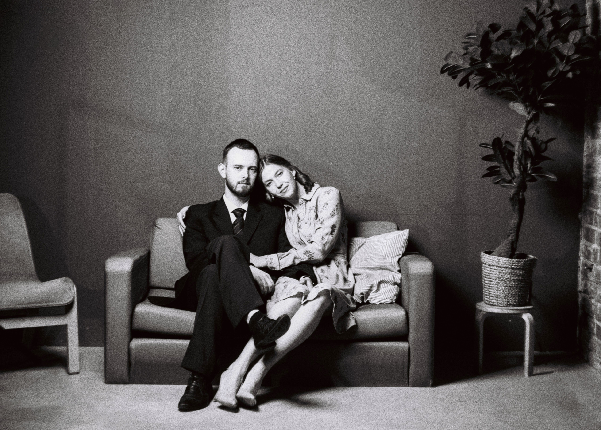 фотосессия на пленку чб зенит гелиос ретро ссср портрет семья 50-е 60-е