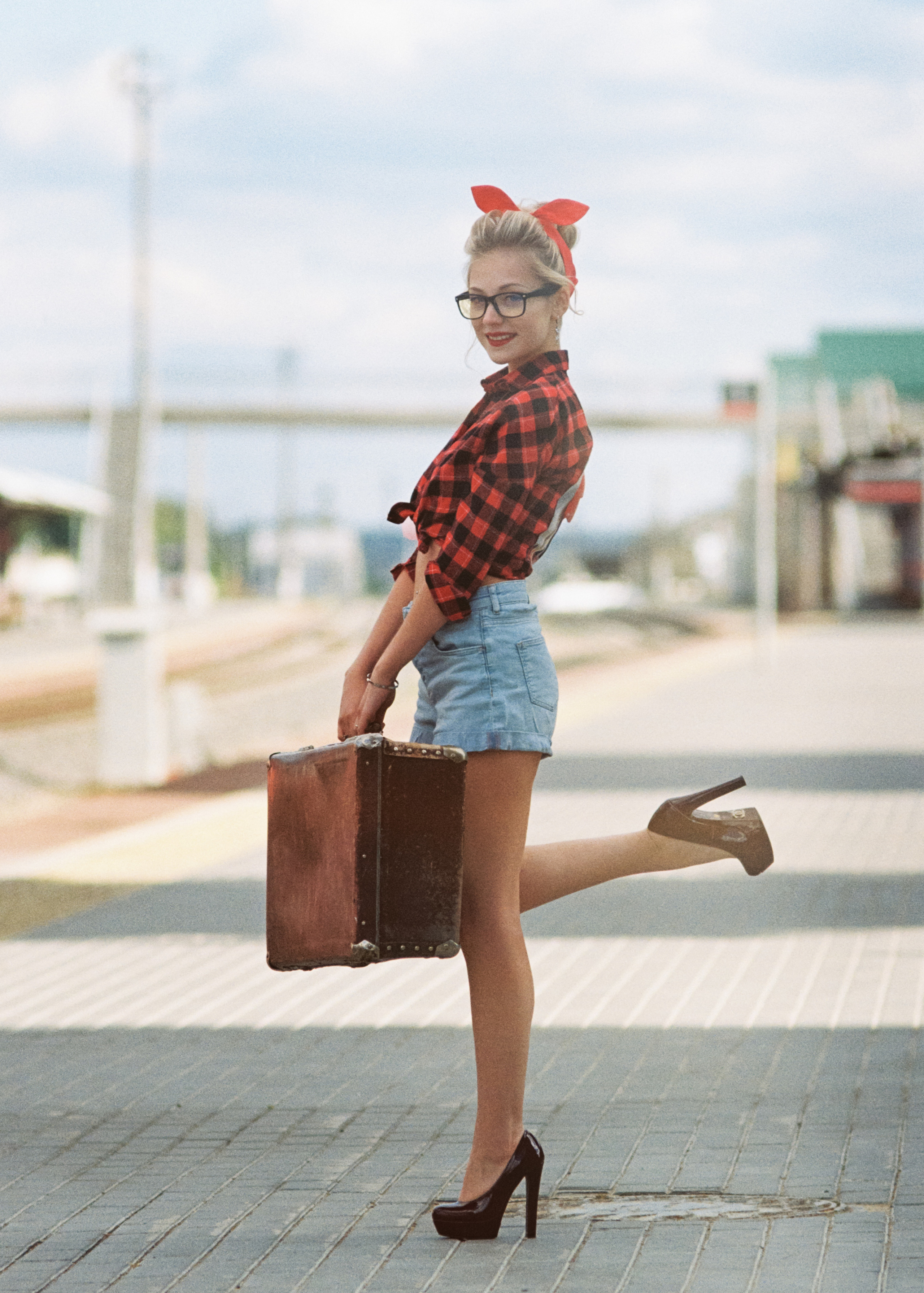 фотосессия на пленку зенит гелиос ретро пинап pinup kodak