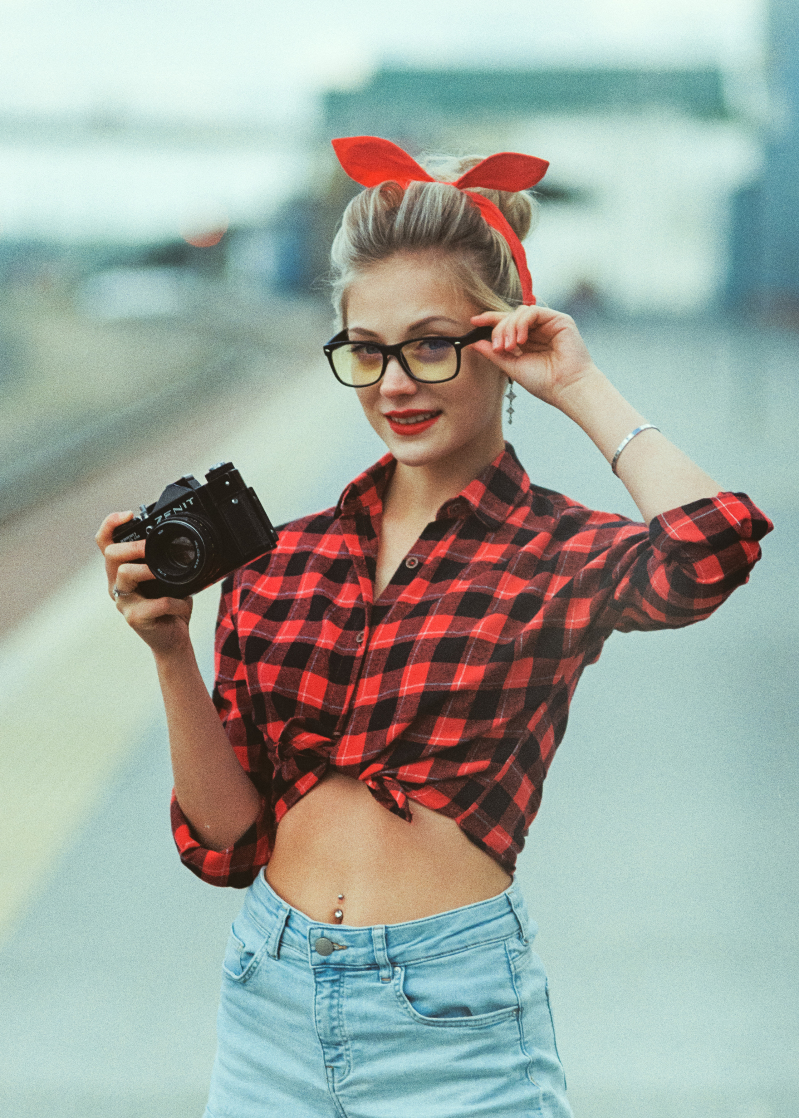 фотосессия на пленку зенит гелиос ретро пинап pinup kodak