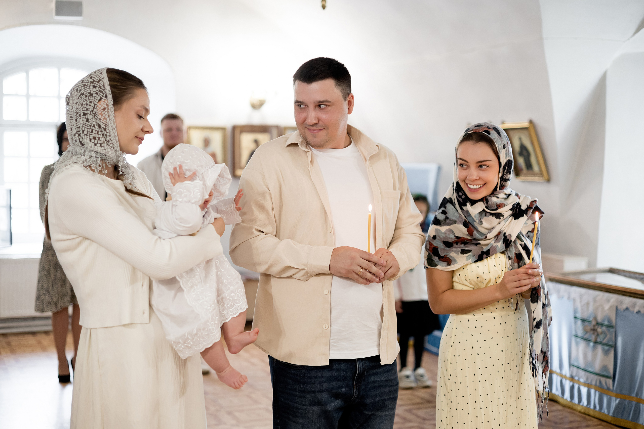 Крещение Полины в Церкви Илии Пророка. Свадебный фотограф в Пскове и Санкт-Петербурге | Анна Голикова