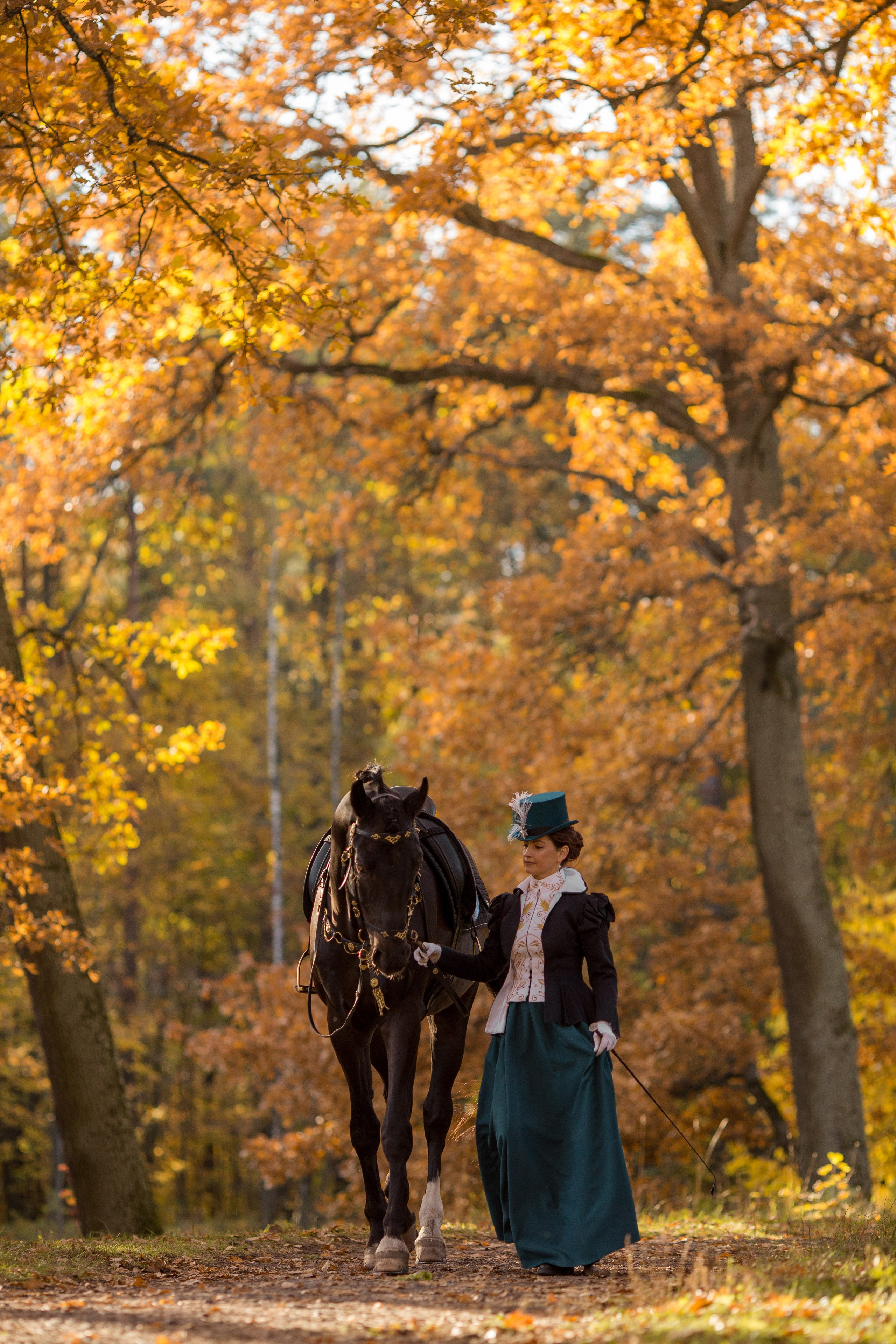 Фотосессия с лошадью в историческом стиле