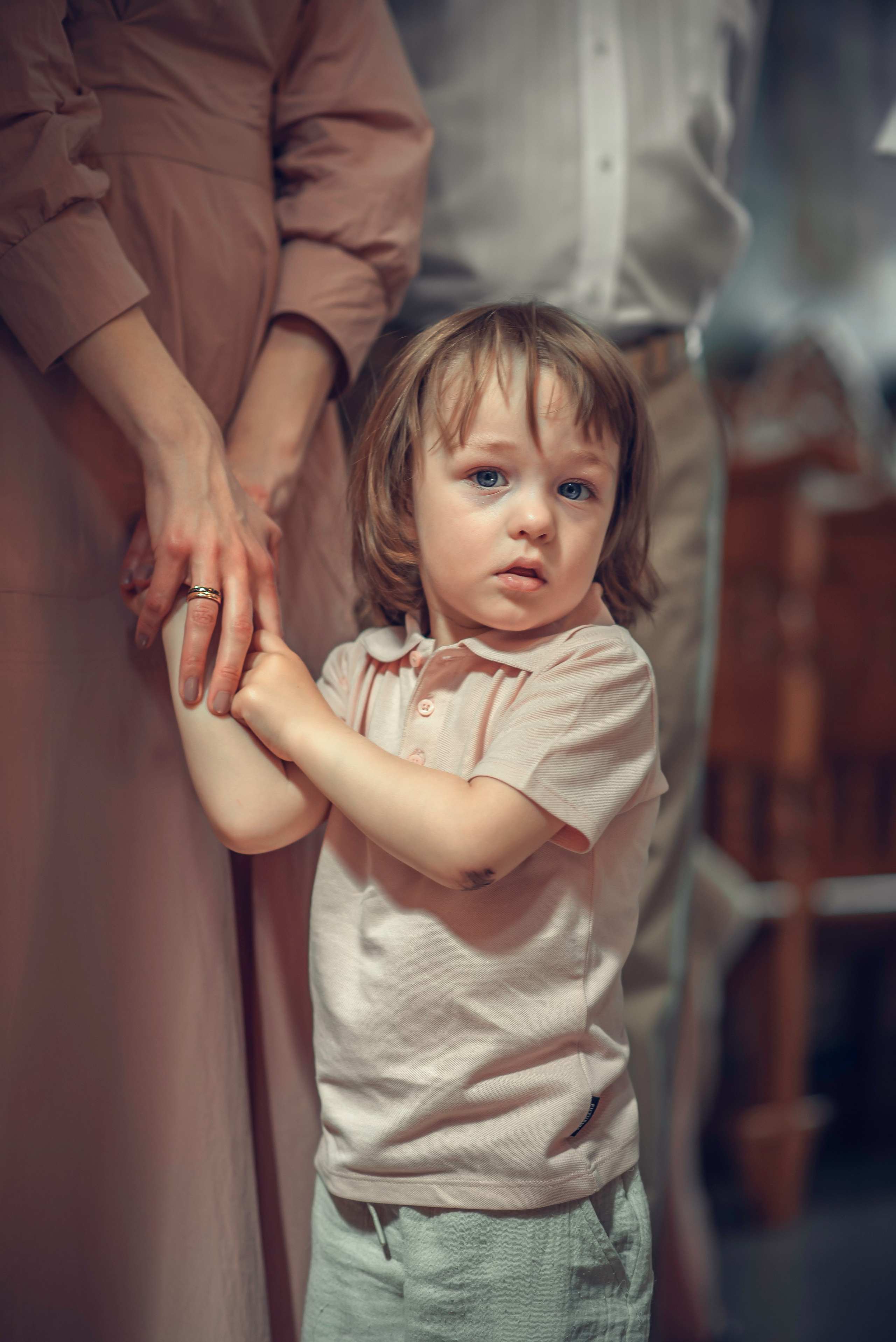 Таинство Крещения. Никодимос, Серафима и Алиса. Фотограф Стеценко Наталия. Одинцово, Москва, Московская область