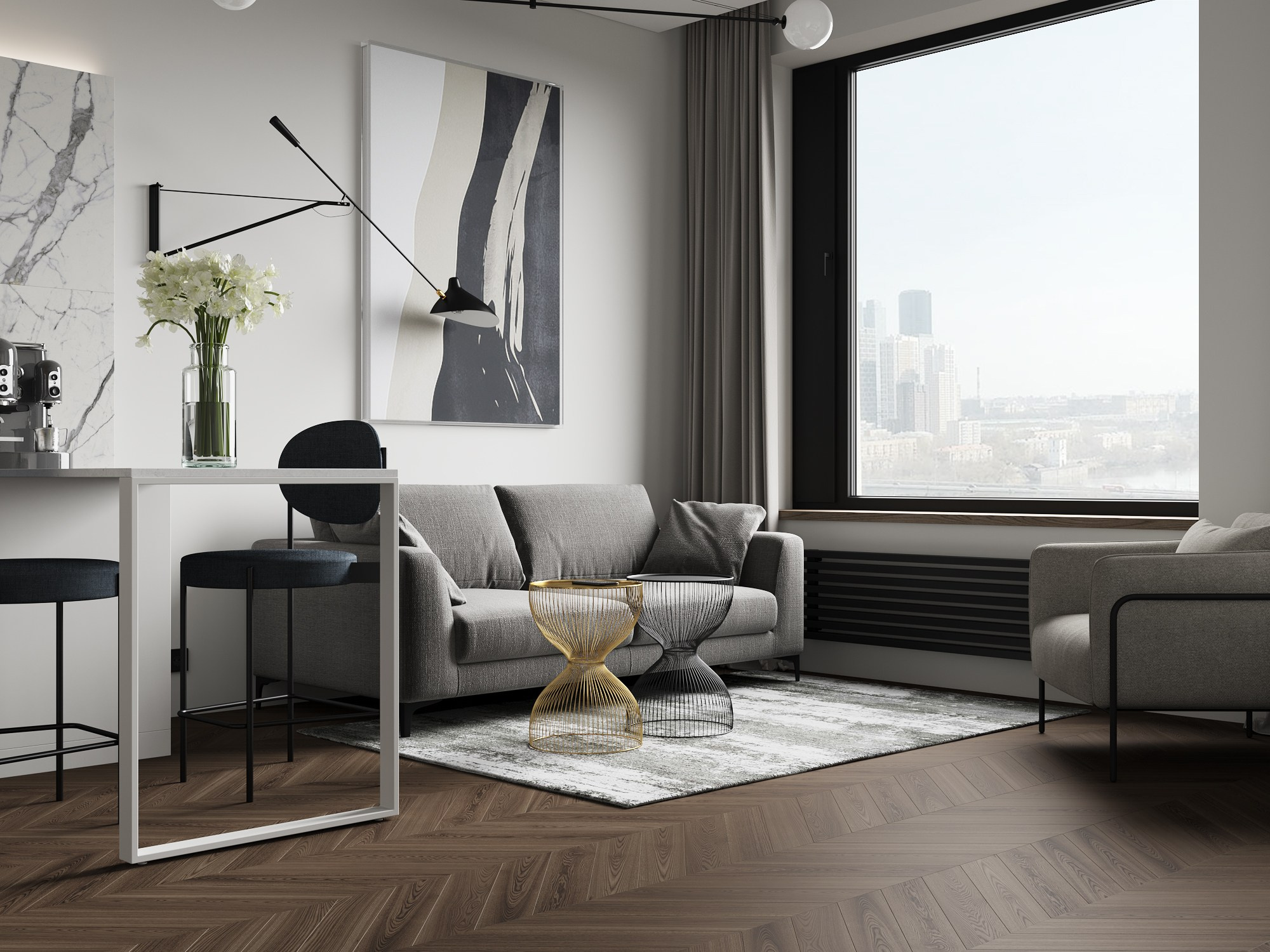 Береговой, 45 м². Дизайн интерьера | Кирилл Маркевич