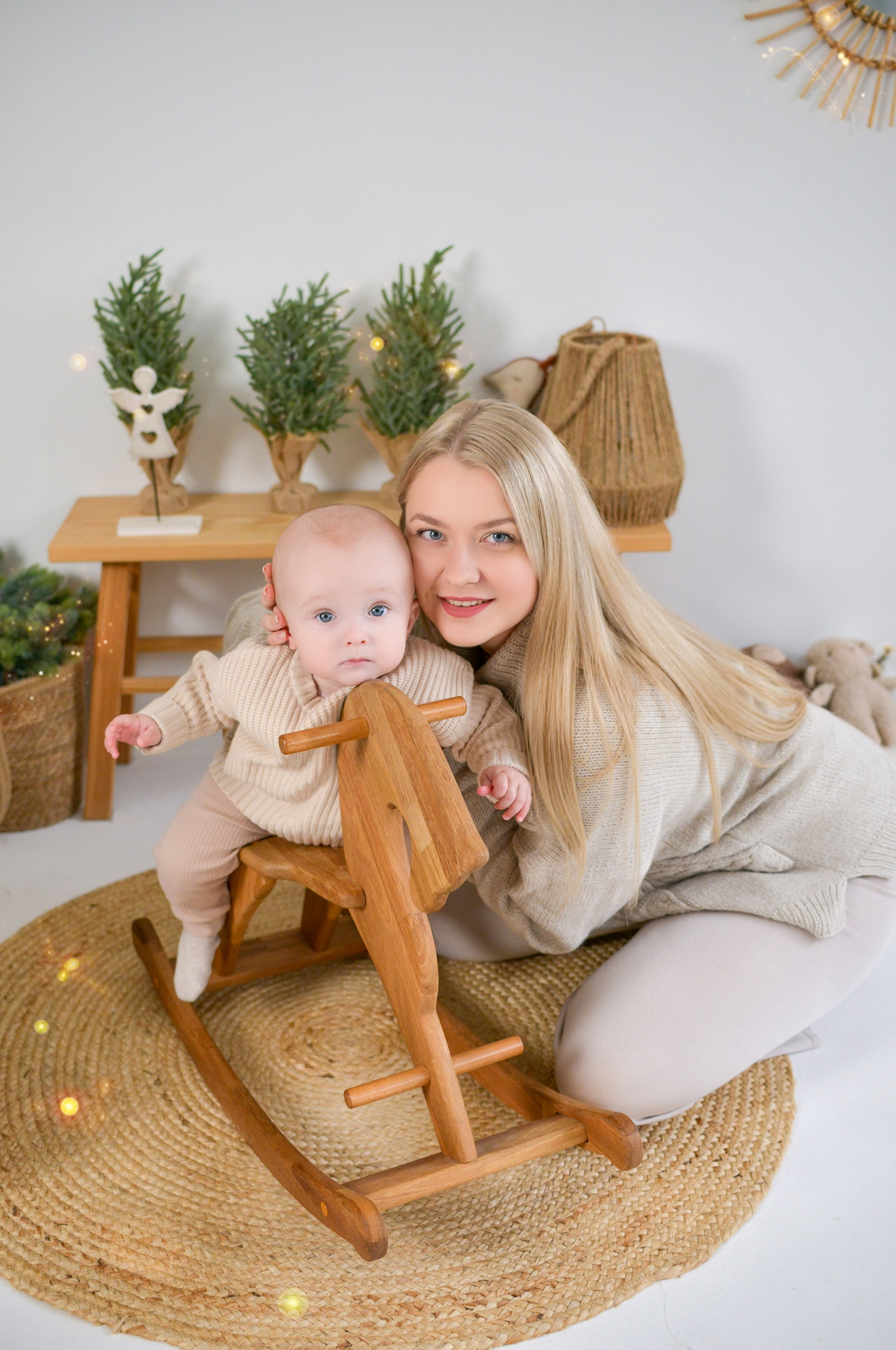 Новогодняя семейная фотосессия в Краснодаре 2023-2024. Фотограф новорожденных Краснодар Малышенко Надежда