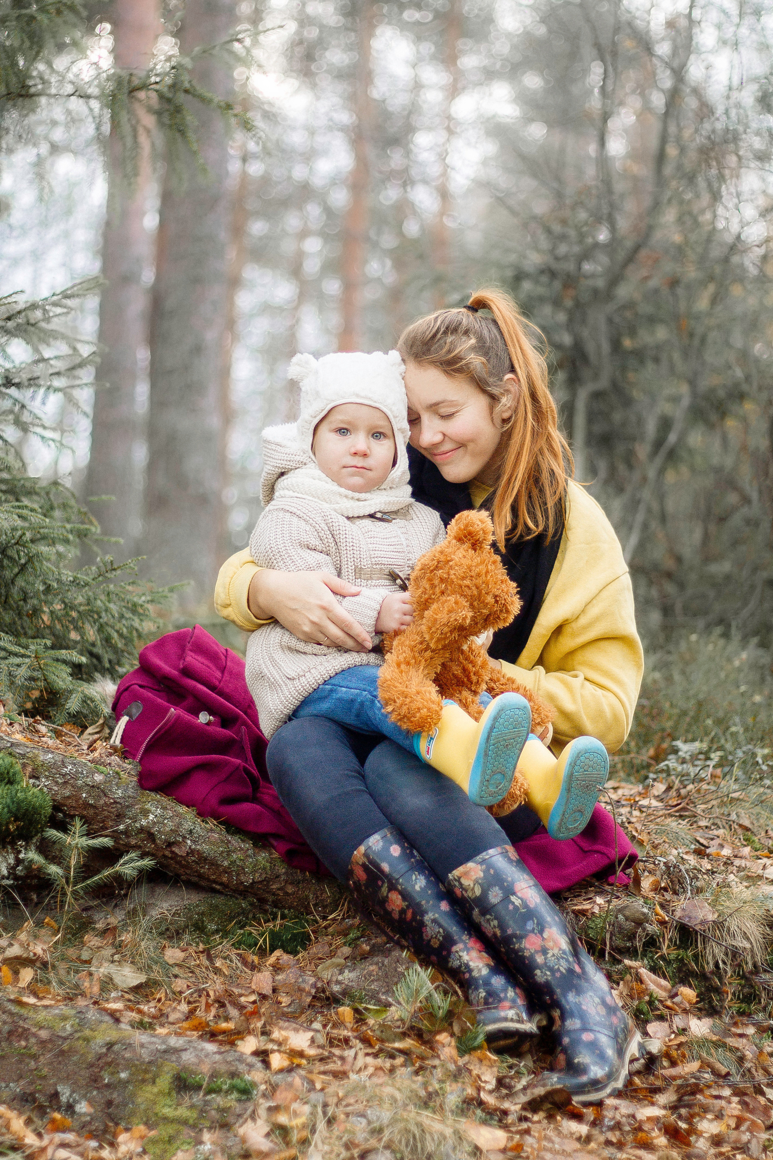 Полина и Винни-Пух. Фотограф-анималист Наталия Чистюхина в г. Сосновый Бор и ЛО