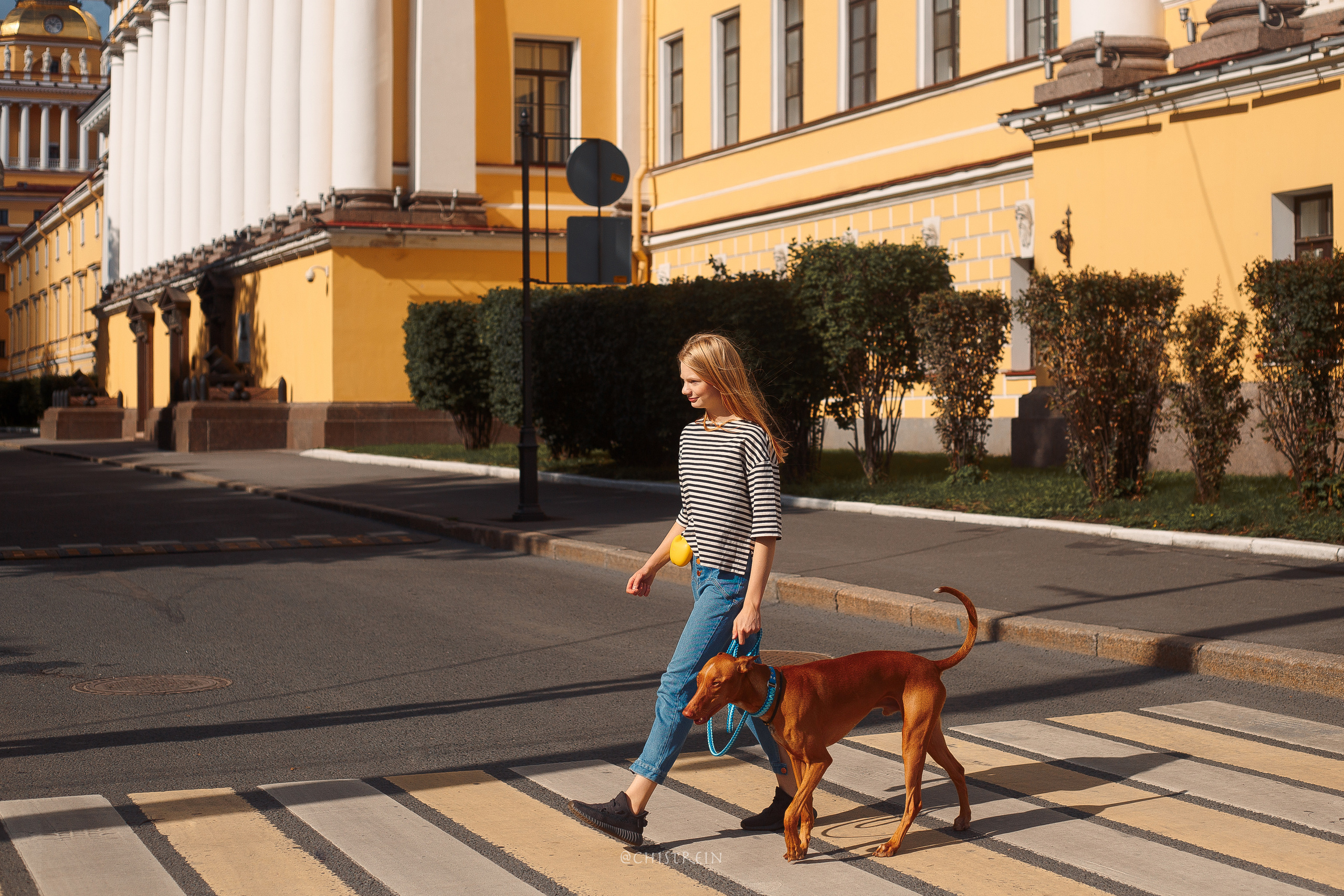 Арина и Гриффин в центре Питера. Фотограф-анималист Наталия Чистюхина в г. Сосновый Бор и ЛО
