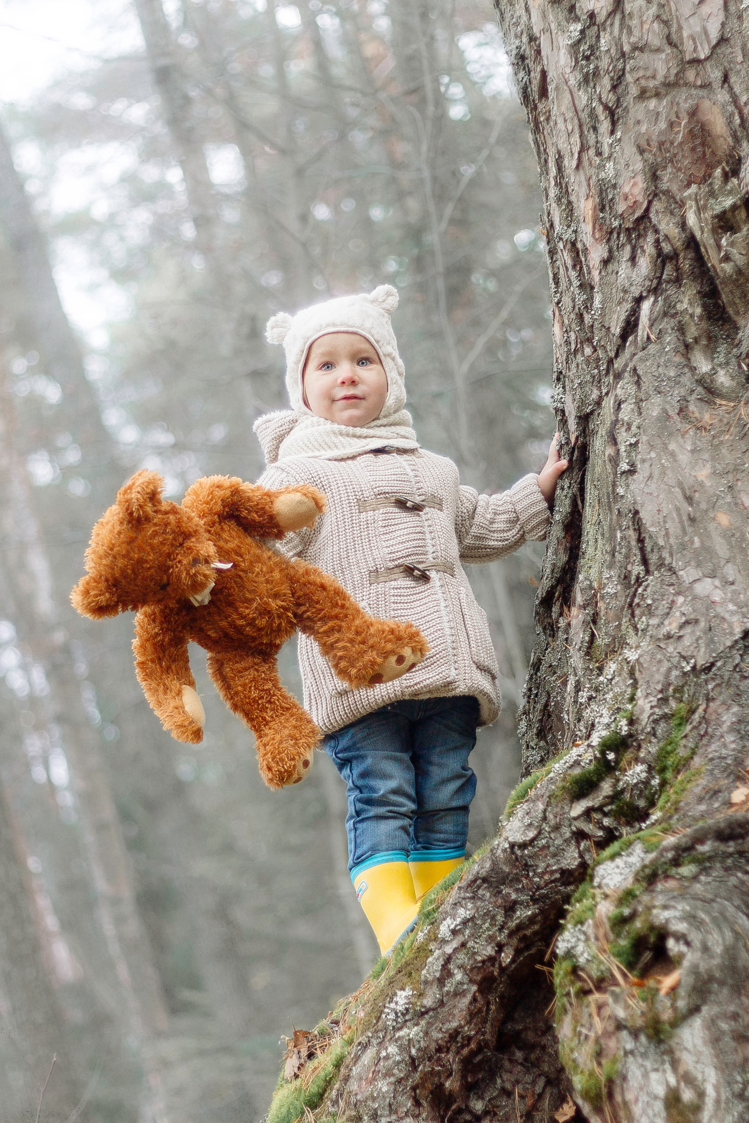 Полина и Винни-Пух. Фотограф-анималист Наталия Чистюхина в г. Сосновый Бор и ЛО