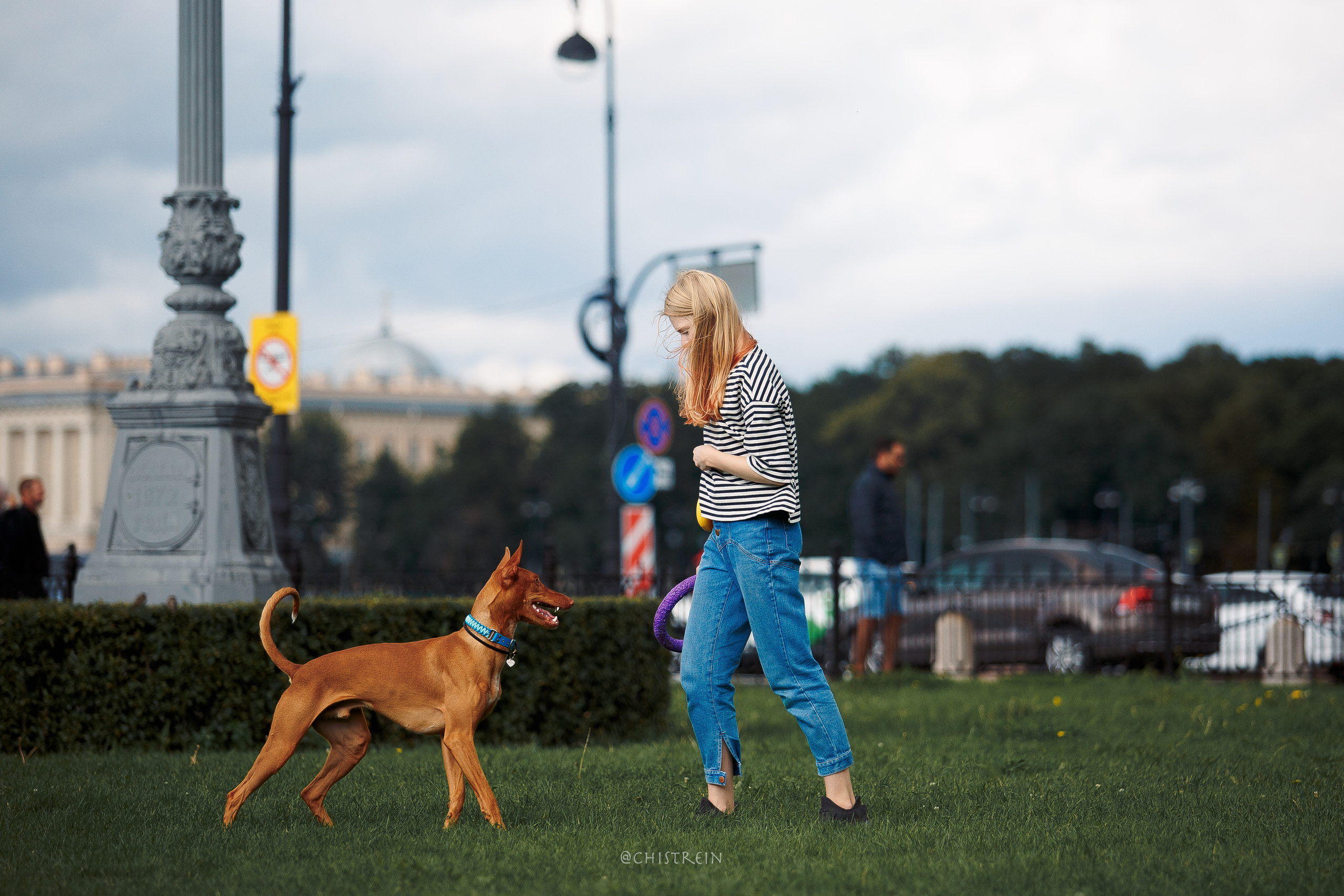 Арина и Гриффин в центре Питера. Фотограф-анималист Наталия Чистюхина в г. Сосновый Бор и ЛО