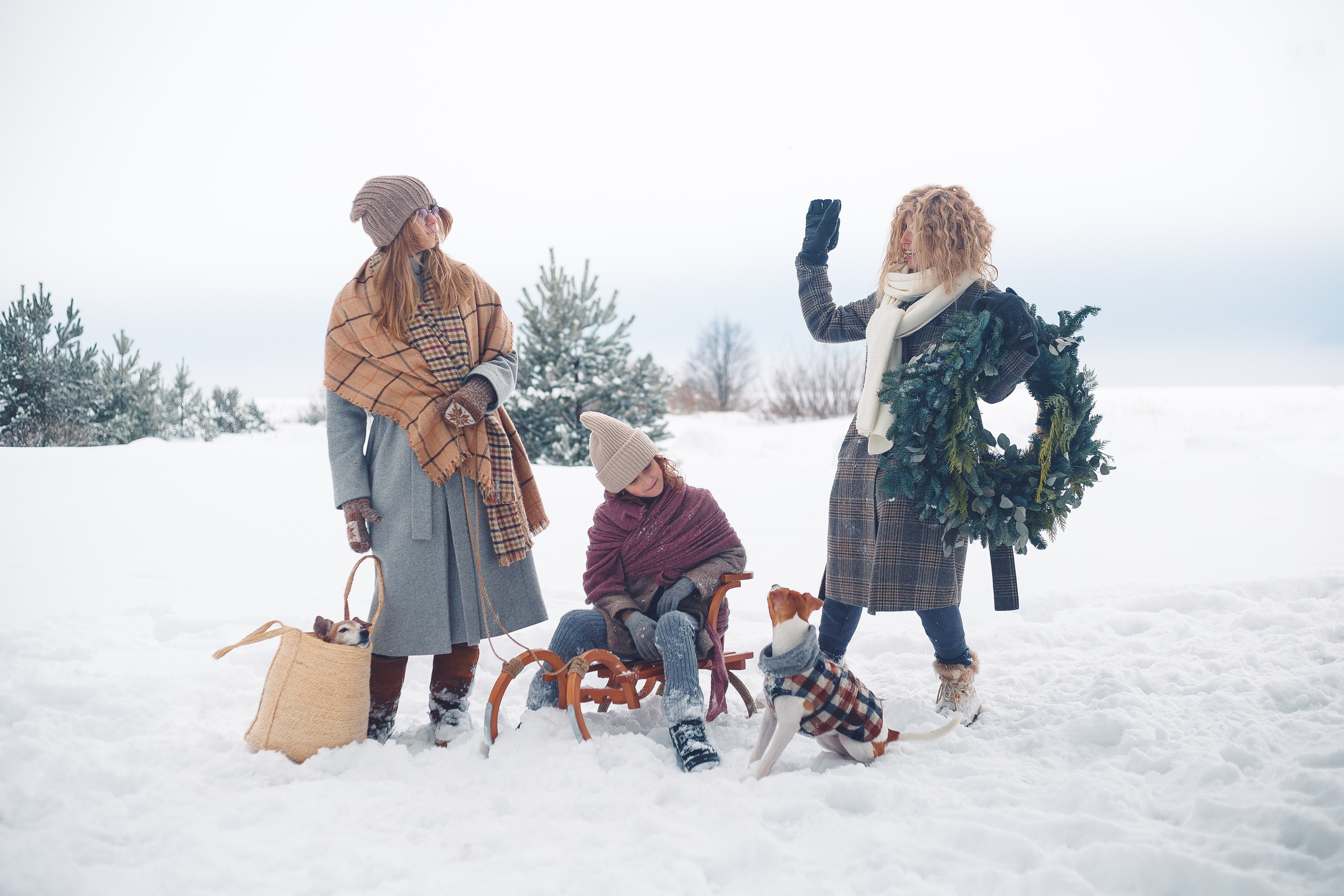 Дана, Варя, Анфиса и Миша в Ручьях. Фотограф-анималист Наталия Чистюхина в г. Сосновый Бор и ЛО
