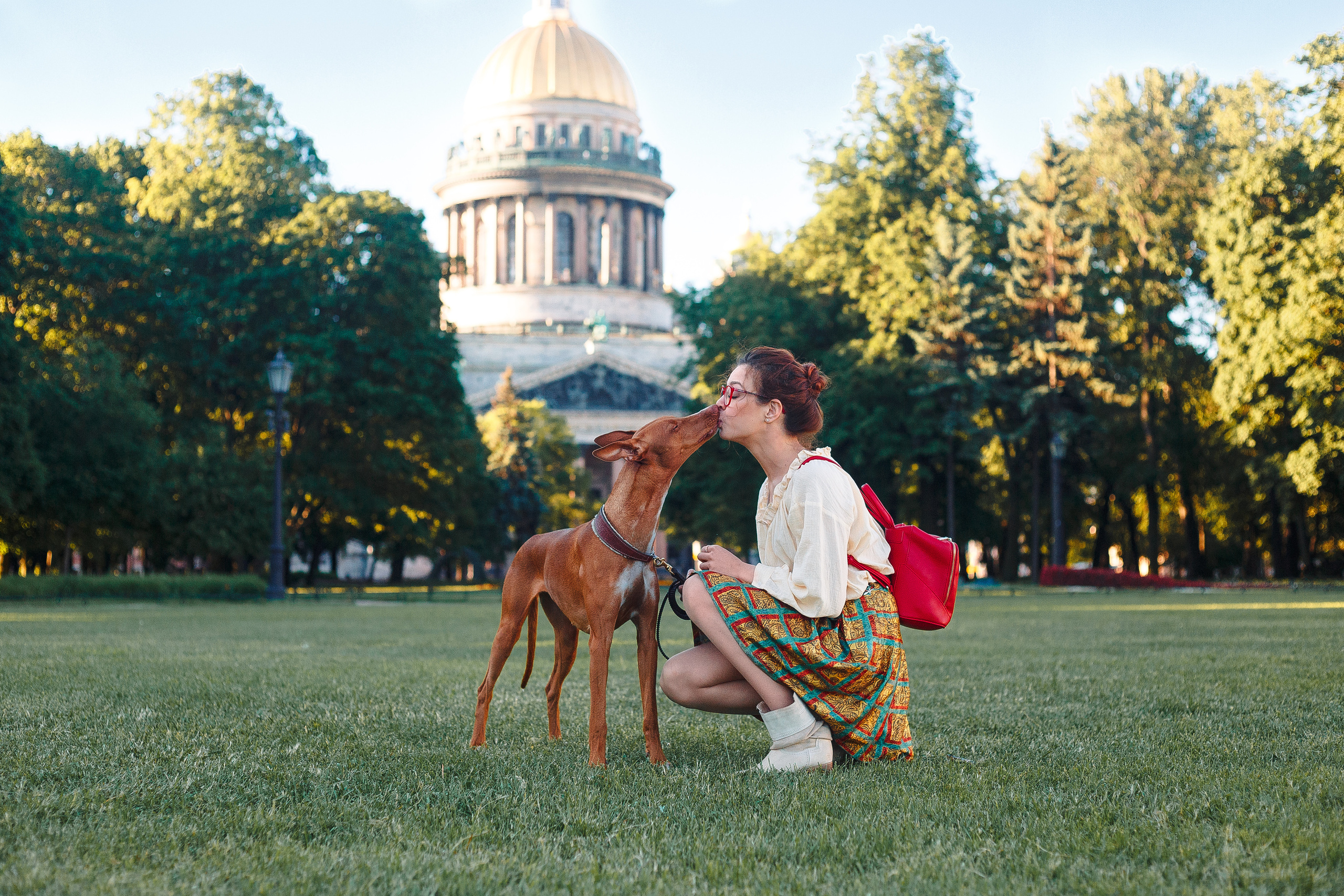 Оля и Шила в центре. Фотограф-анималист Наталия Чистюхина в г. Сосновый Бор и ЛО