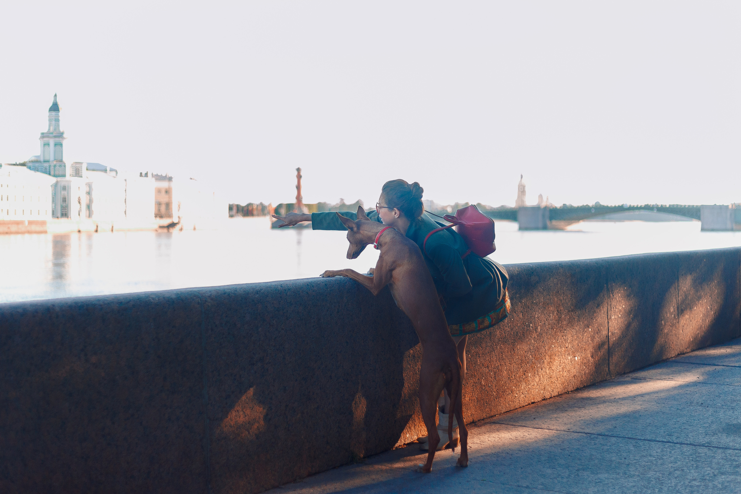 Оля и Шила в центре. Фотограф-анималист Наталия Чистюхина в г. Сосновый Бор и ЛО