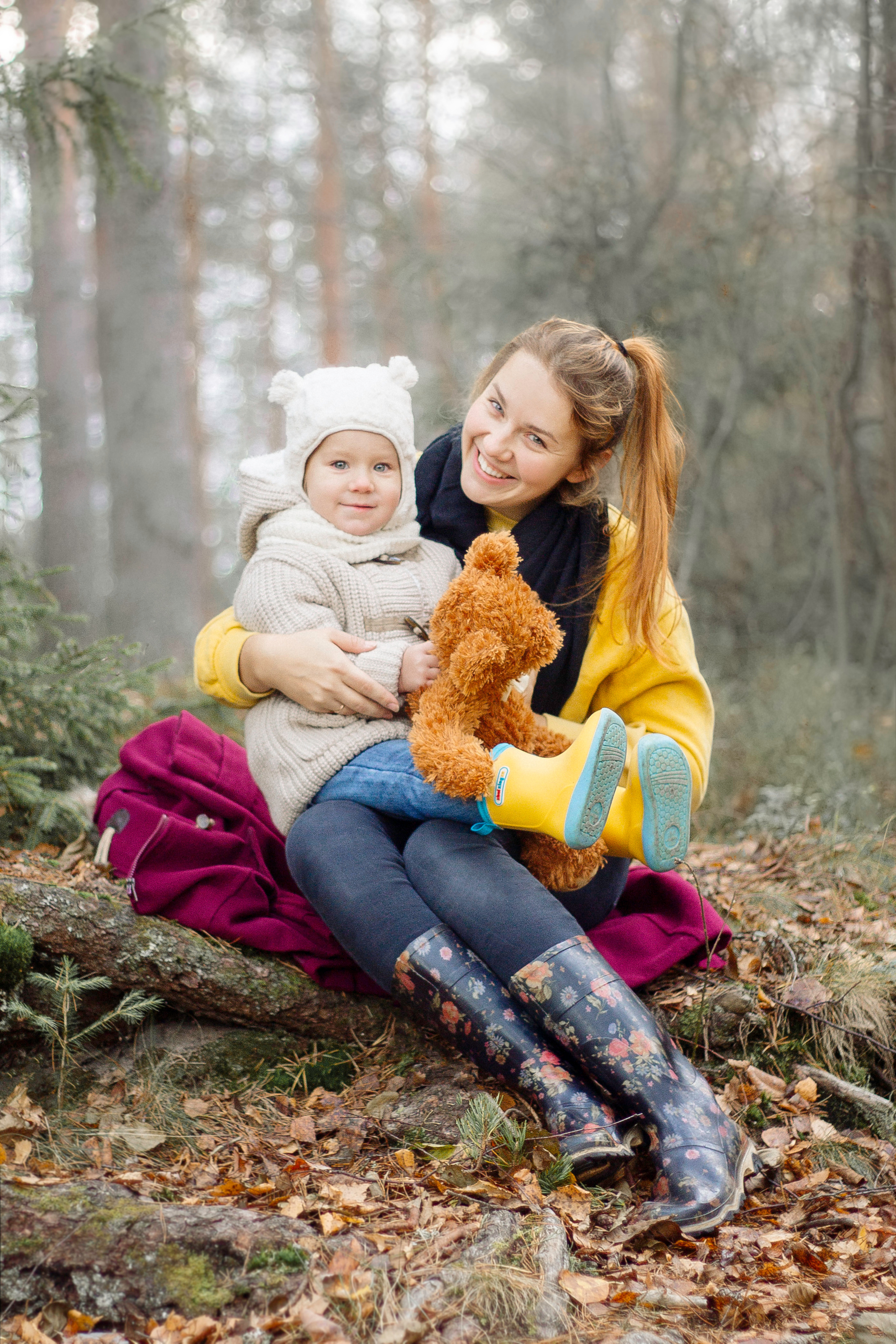 Полина и Винни-Пух. Фотограф-анималист Наталия Чистюхина в г. Сосновый Бор и ЛО