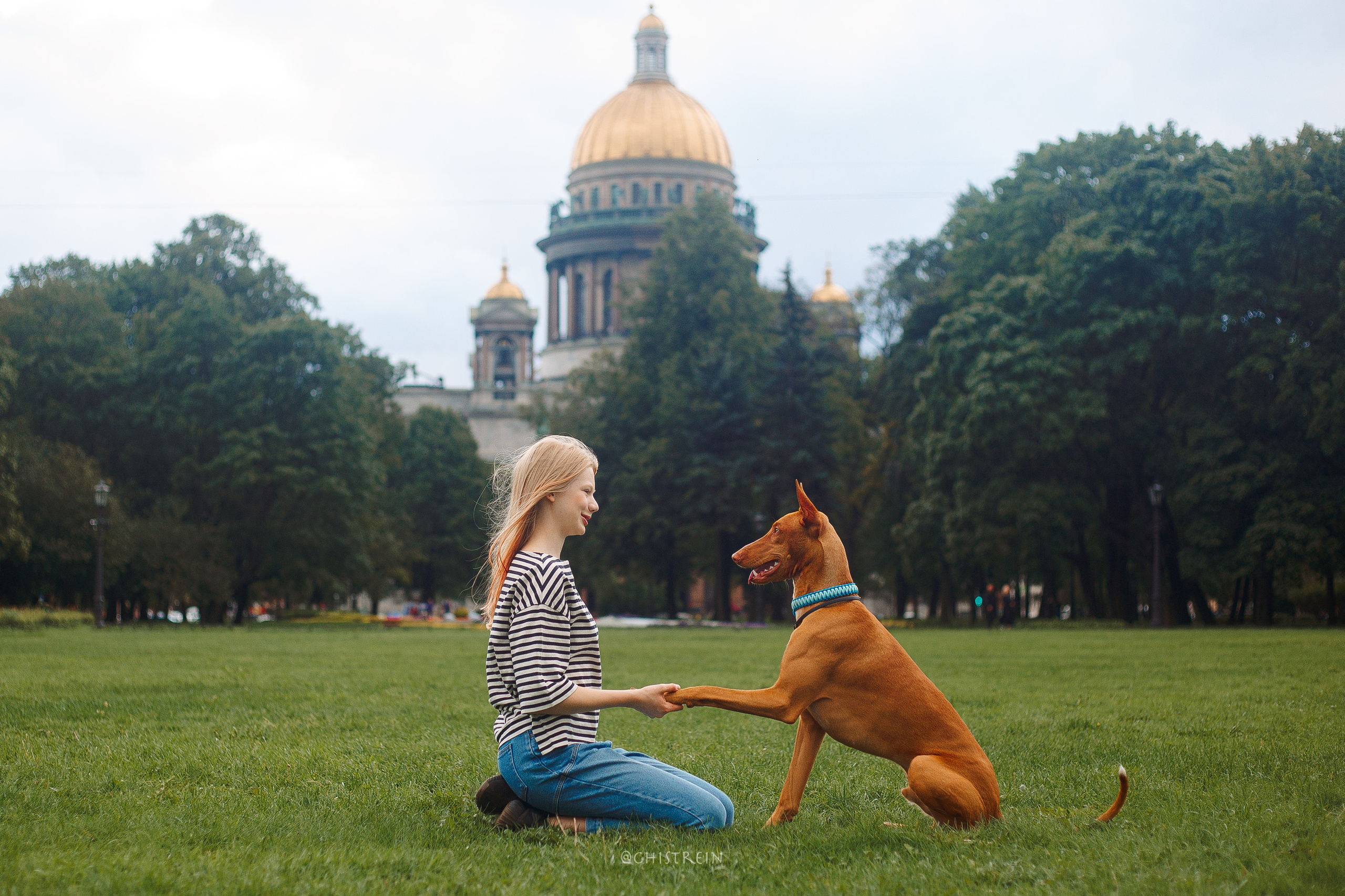 Арина и Гриффин в центре Питера. Фотограф-анималист Наталия Чистюхина в г. Сосновый Бор и ЛО