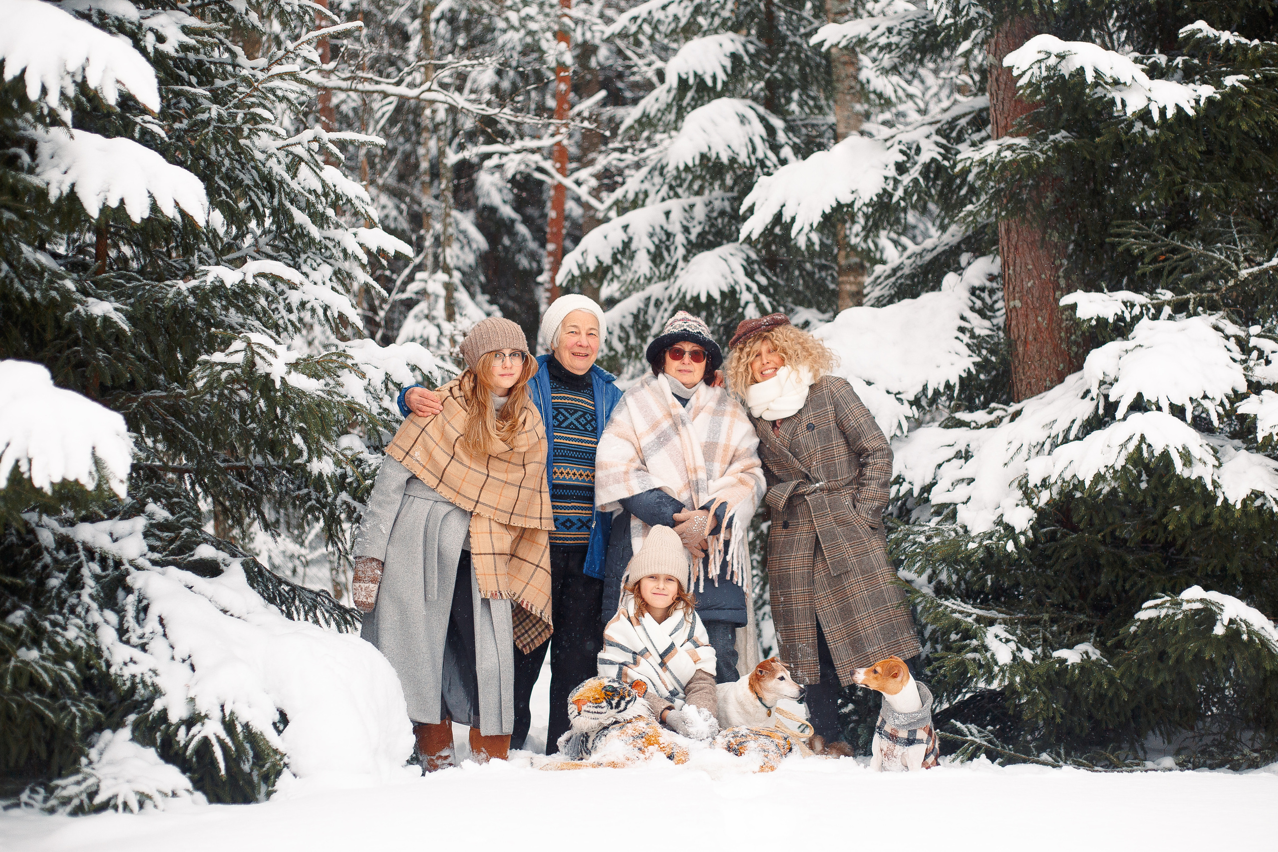 Дана, Варя, Анфиса и Миша в Ручьях. Фотограф-анималист Наталия Чистюхина в г. Сосновый Бор и ЛО