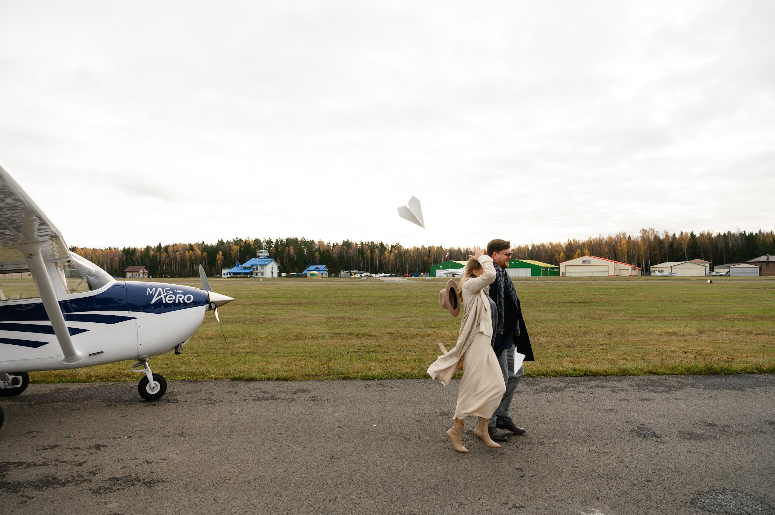 Love-story. Самолёт. Фотограф Марина Росси
