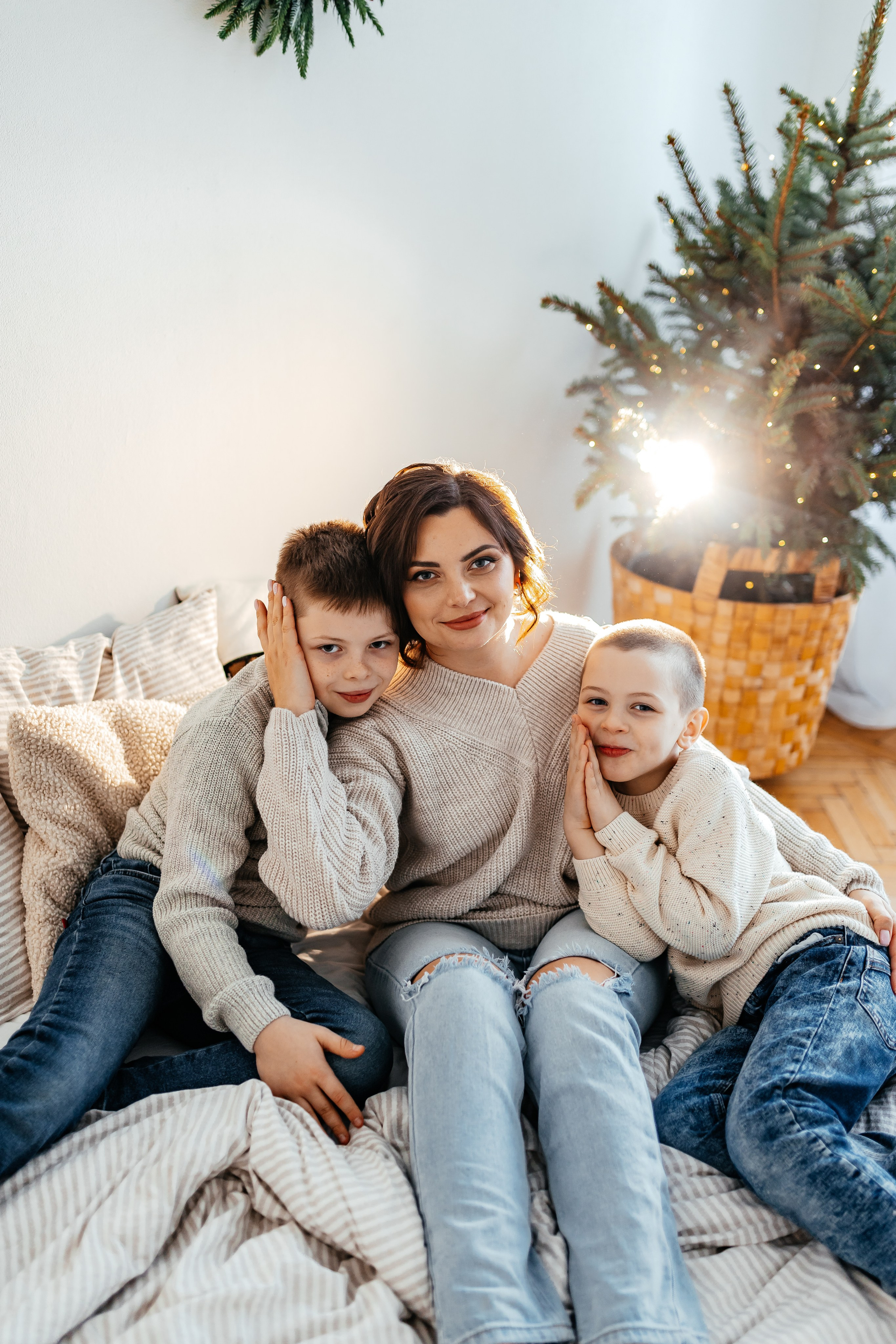 Таня, Захар, Миша. Семейный и домашний фотограф в Москве и МО Королева Валерия