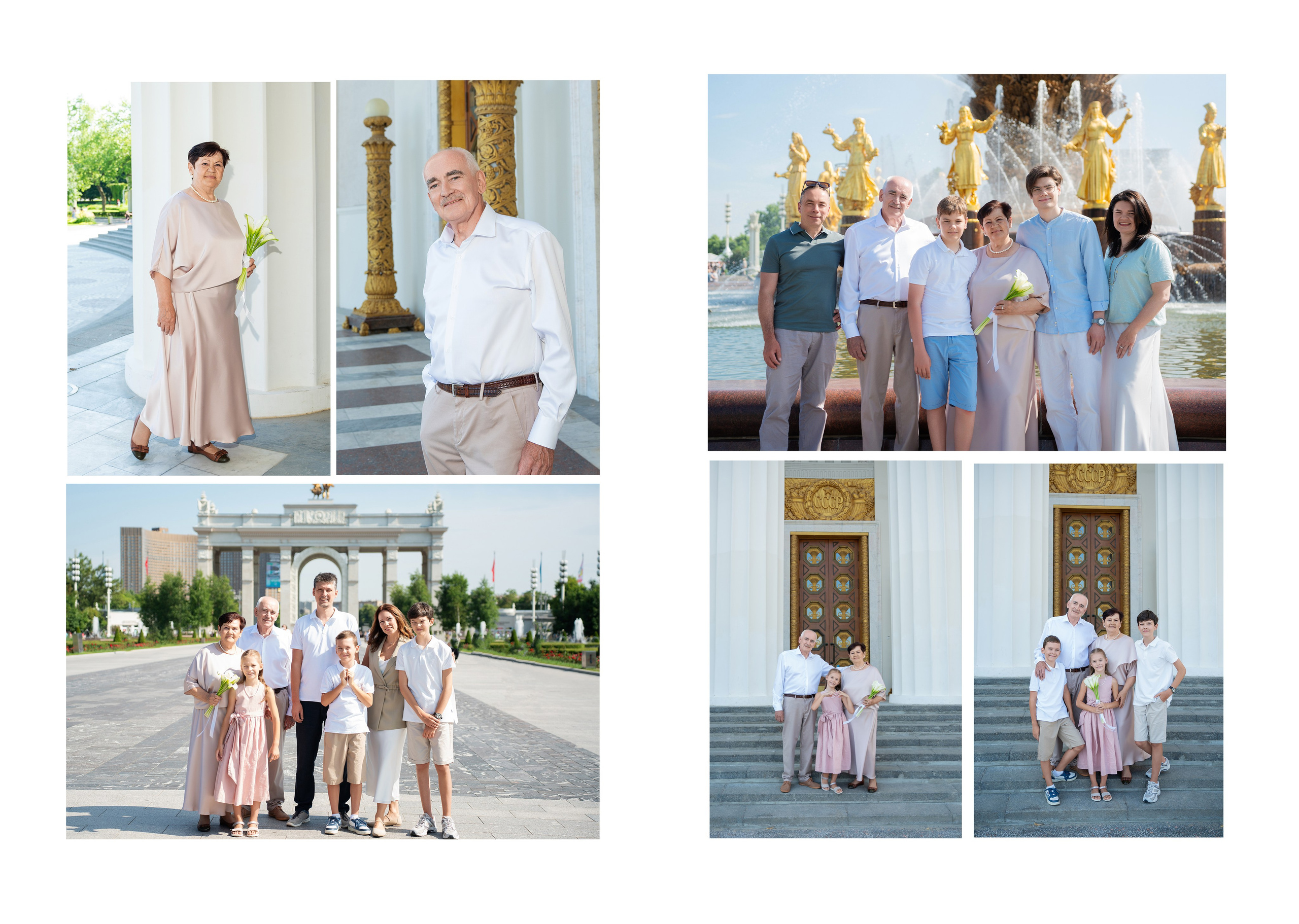 Золотая свадьба прогулка ВДНХ. Профессиональный фотограф в Москве и Одинцово Родика Архип