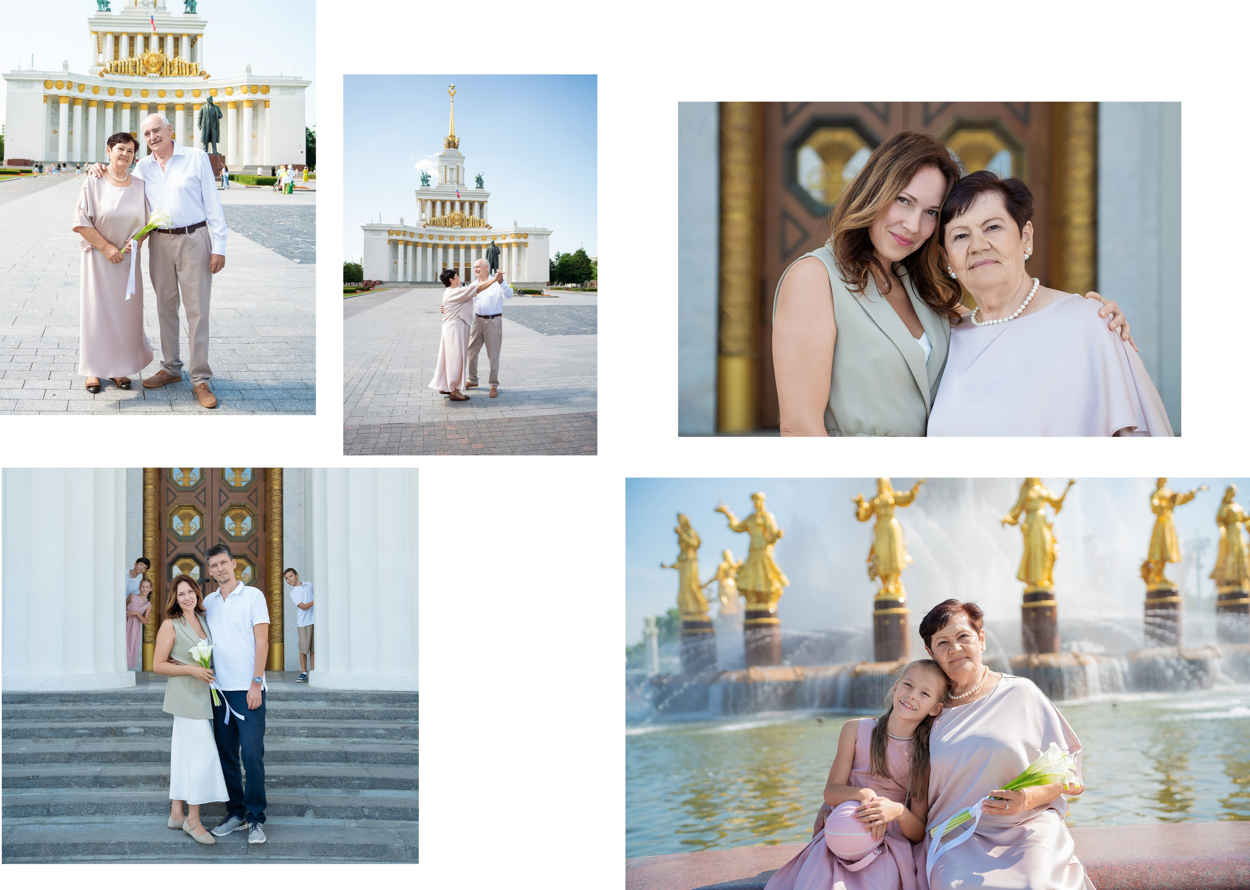 Золотая свадьба прогулка ВДНХ. Профессиональный фотограф в Москве и Одинцово Родика Архип